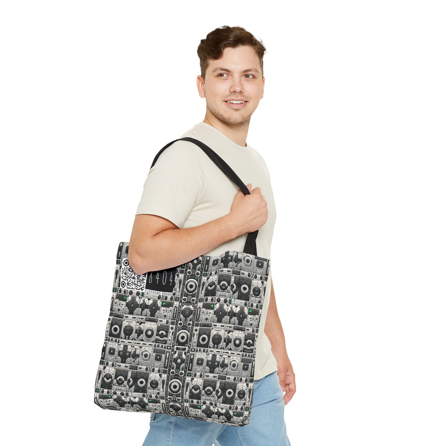 Tech Utility Aesthetics Tech-Forward Minimalism Tote Bag - 8404 Design-60