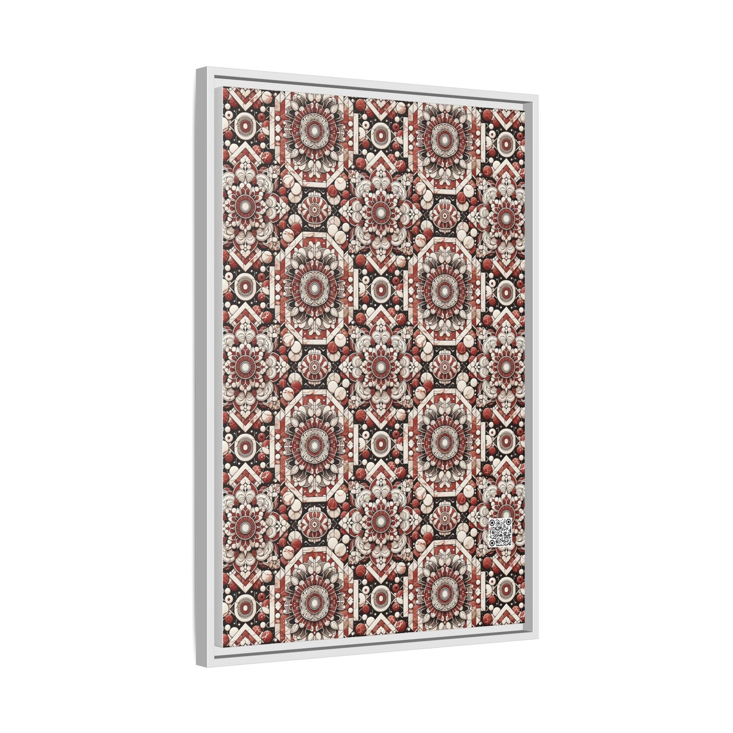 Neo Jomon Sculptural Aesthetics Artisanal Streetwear Matte Canvas, Framed (multi-Color) - 8404 Design-55 A