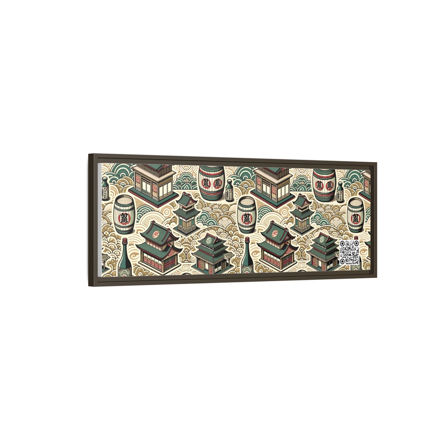 Cultural Artisanal Fusion Contemporary Cultural Elegance Matte Canvas, Framed (multi-Color) - 8404 Design-68 B