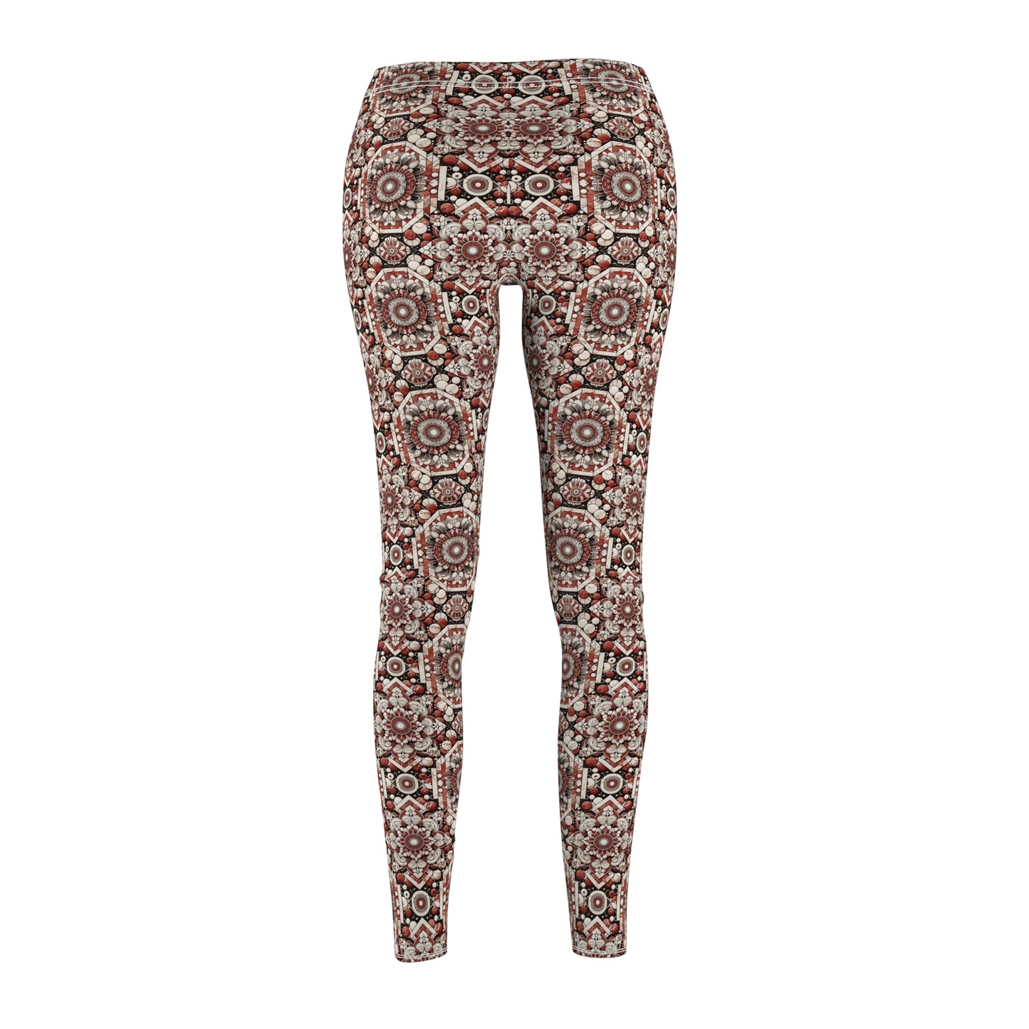 Neo Jomon Sculptural Aesthetics Artisanal Streetwear Women's Cut & Sew Casual Leggings - 8404 Design-55