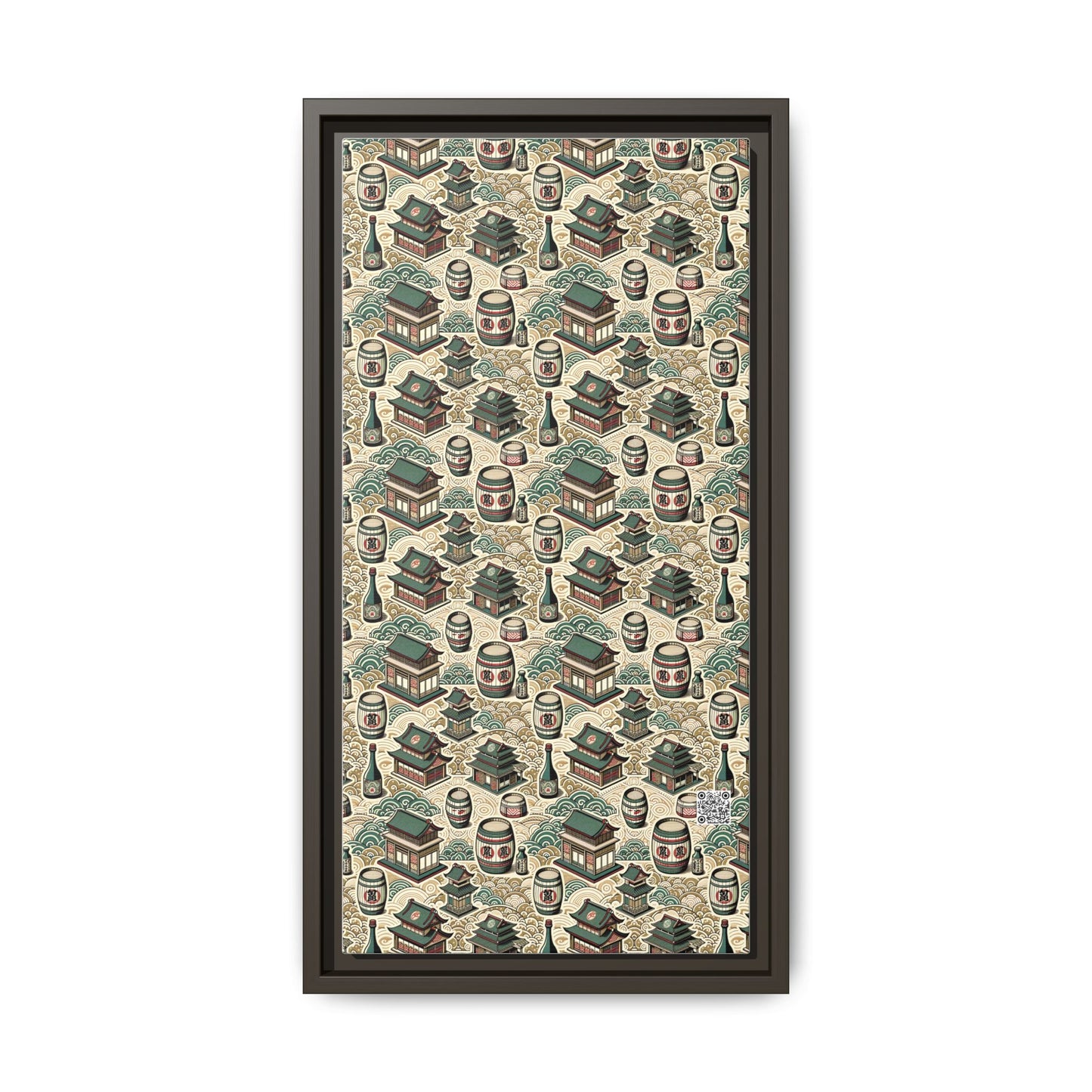 Cultural Artisanal Fusion Contemporary Cultural Elegance Matte Canvas, Framed (multi-Color) - 8404 Design-68 B