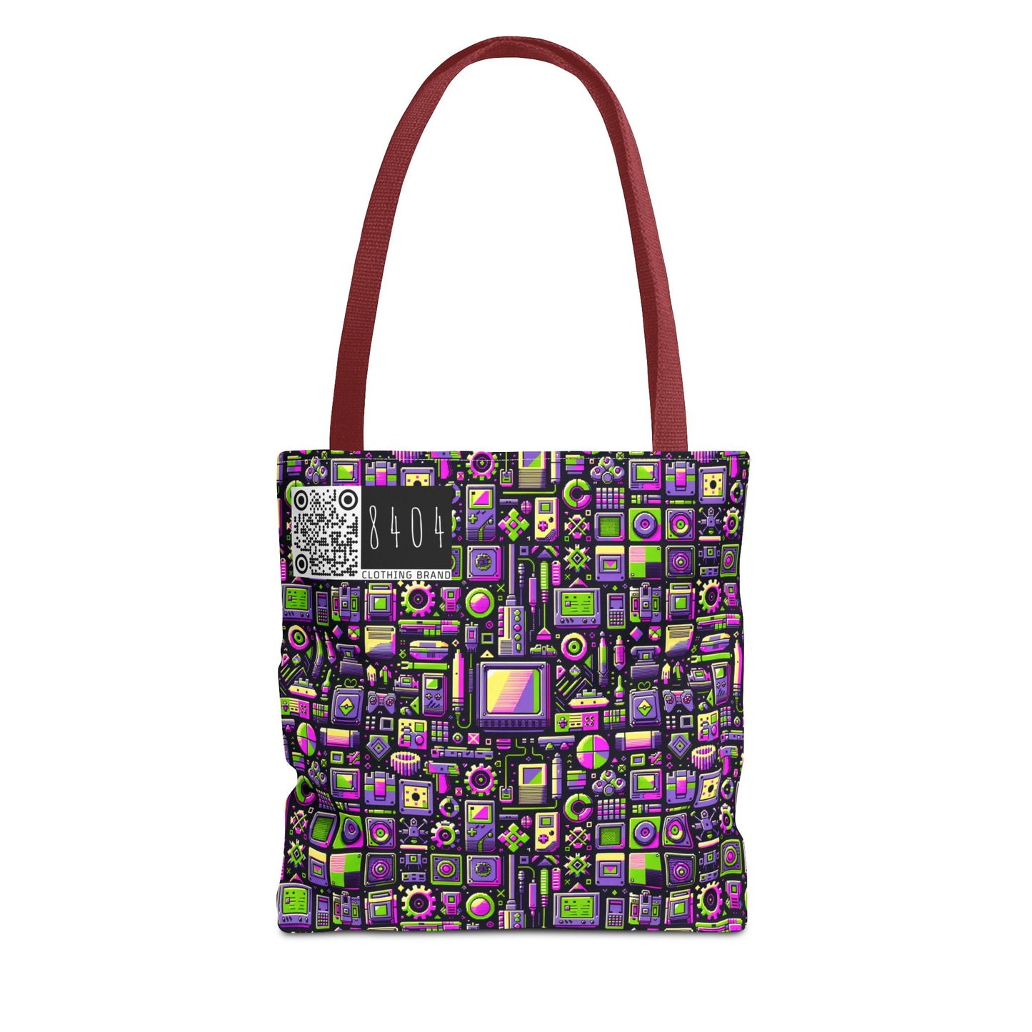 Digital Nostalgia Remix Modern Vintage Fusion Tote Bag - 8404 Design-67