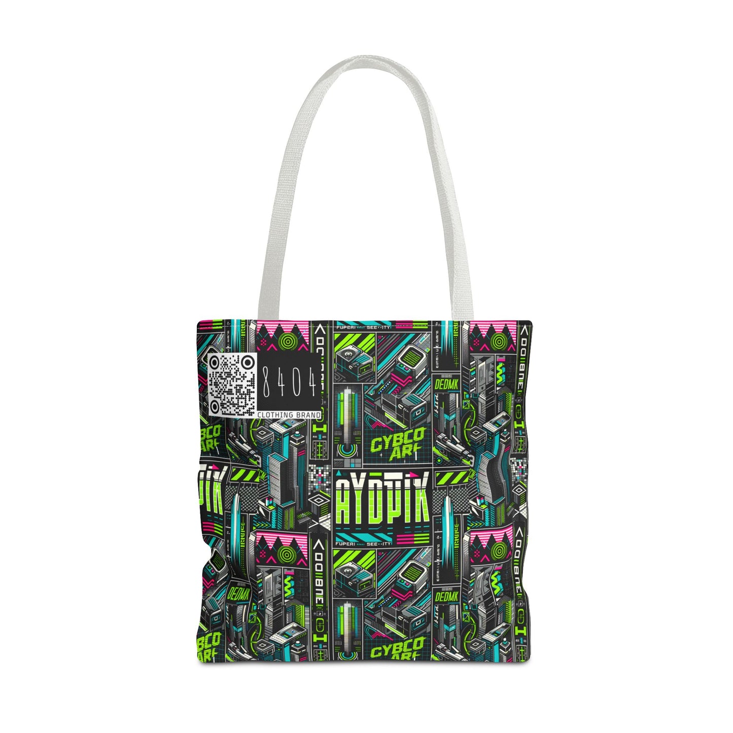 Tech-Forward Graphics Tech-Inspired Streetwear Tote Bag - 8404 Design-46