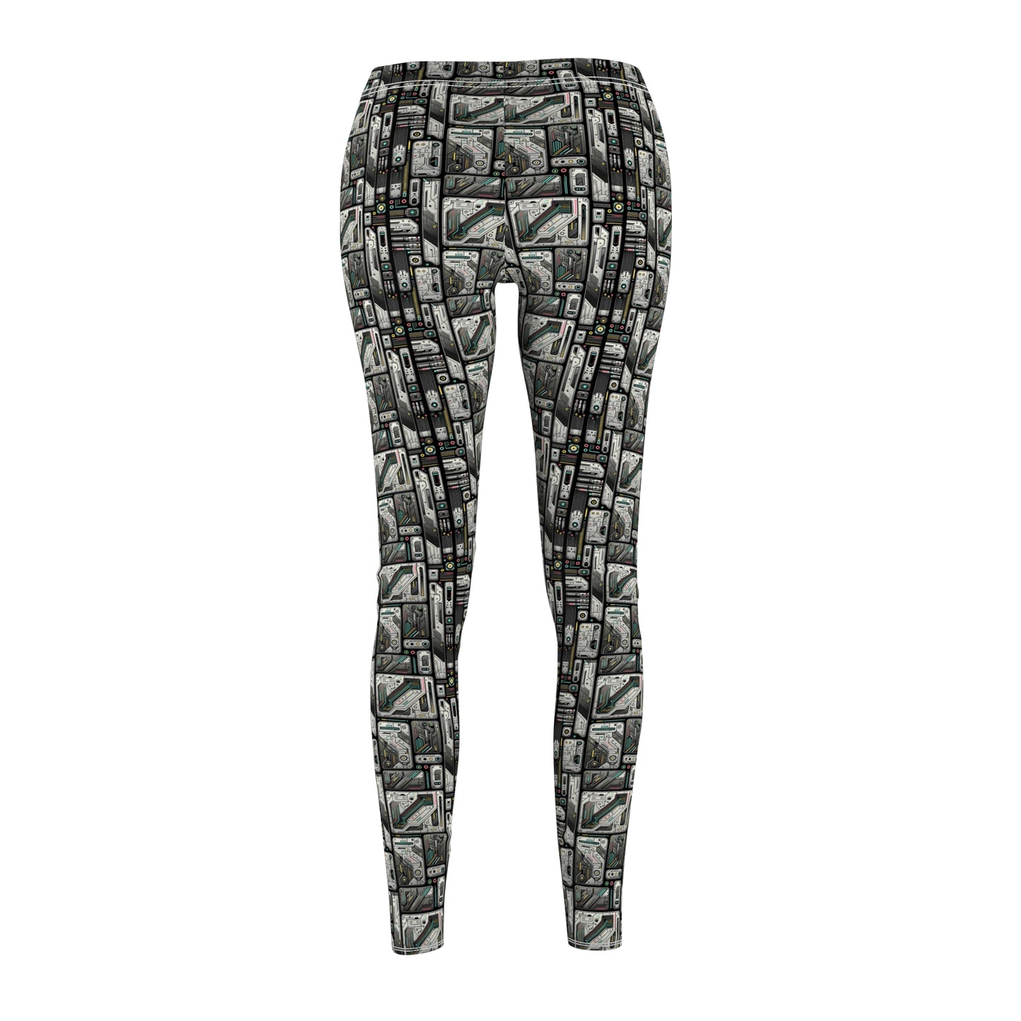 Tech Utility Gear Tech-Forward Minimalism Women's Cut & Sew Casual Leggings - 8404 Design-45