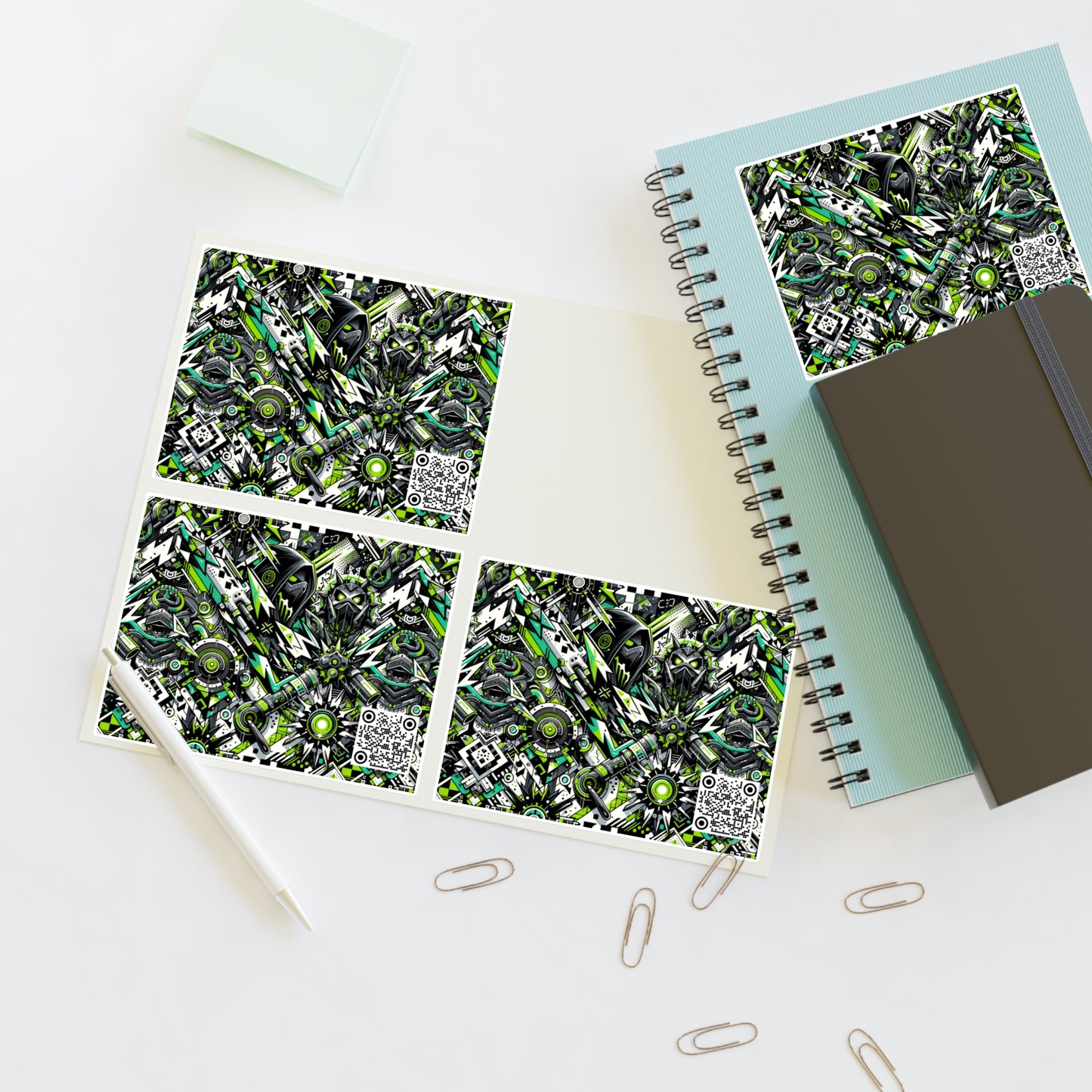 Graffiti Tech Fusion Bold Streetwear Fusion Sticker Sheets - 8404 Design-50