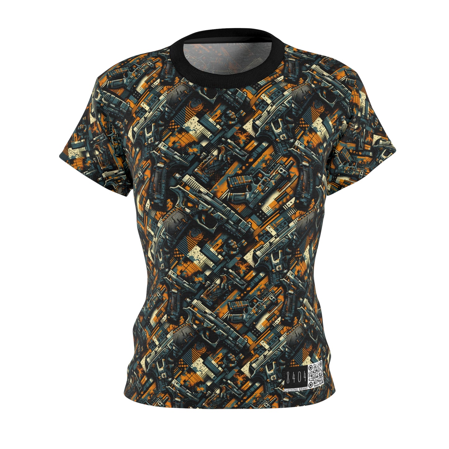 Digital Punk Futuristic Grunge Women's Cut & Sew Tee - 8404 Design-47