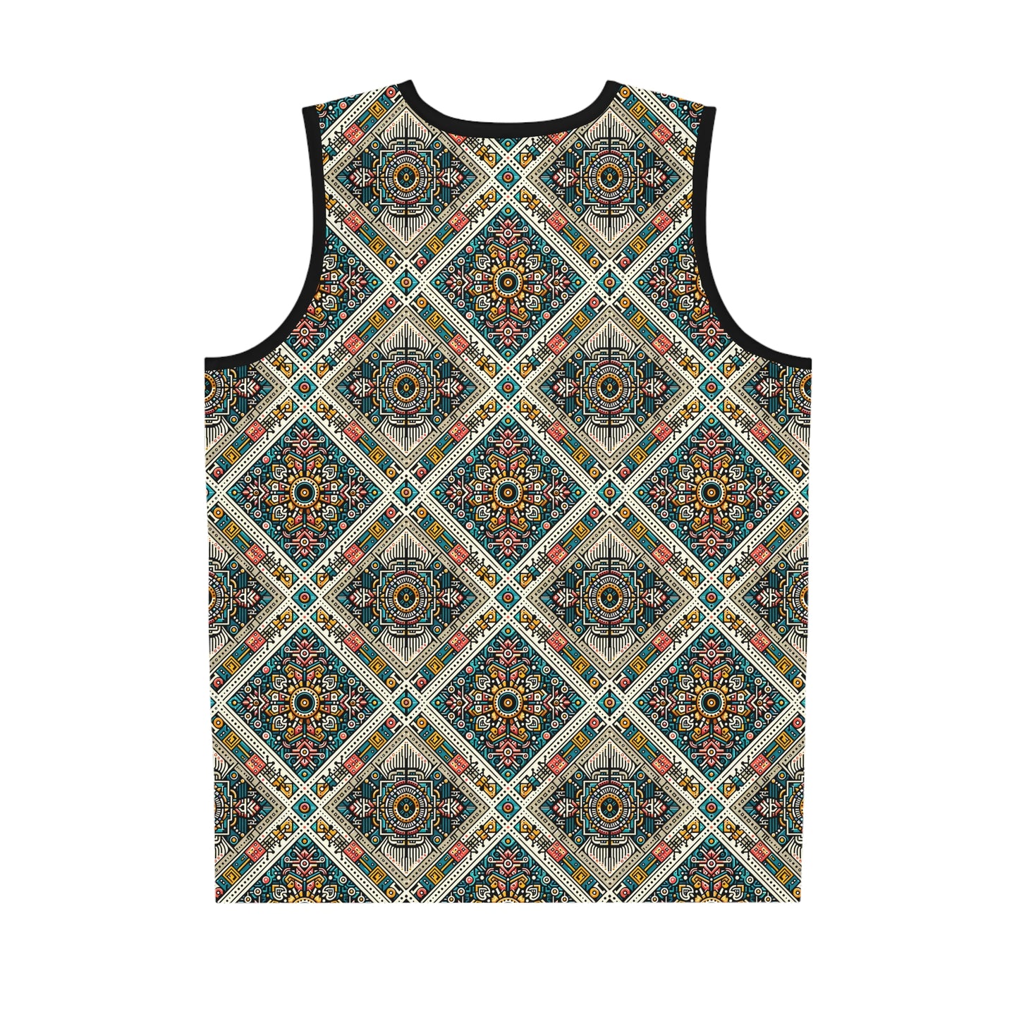 Cultural Fusion Tech Blend of Cultural Heritage With Tech-Inspired Elements Basketball Jersey - 8404 Design-64