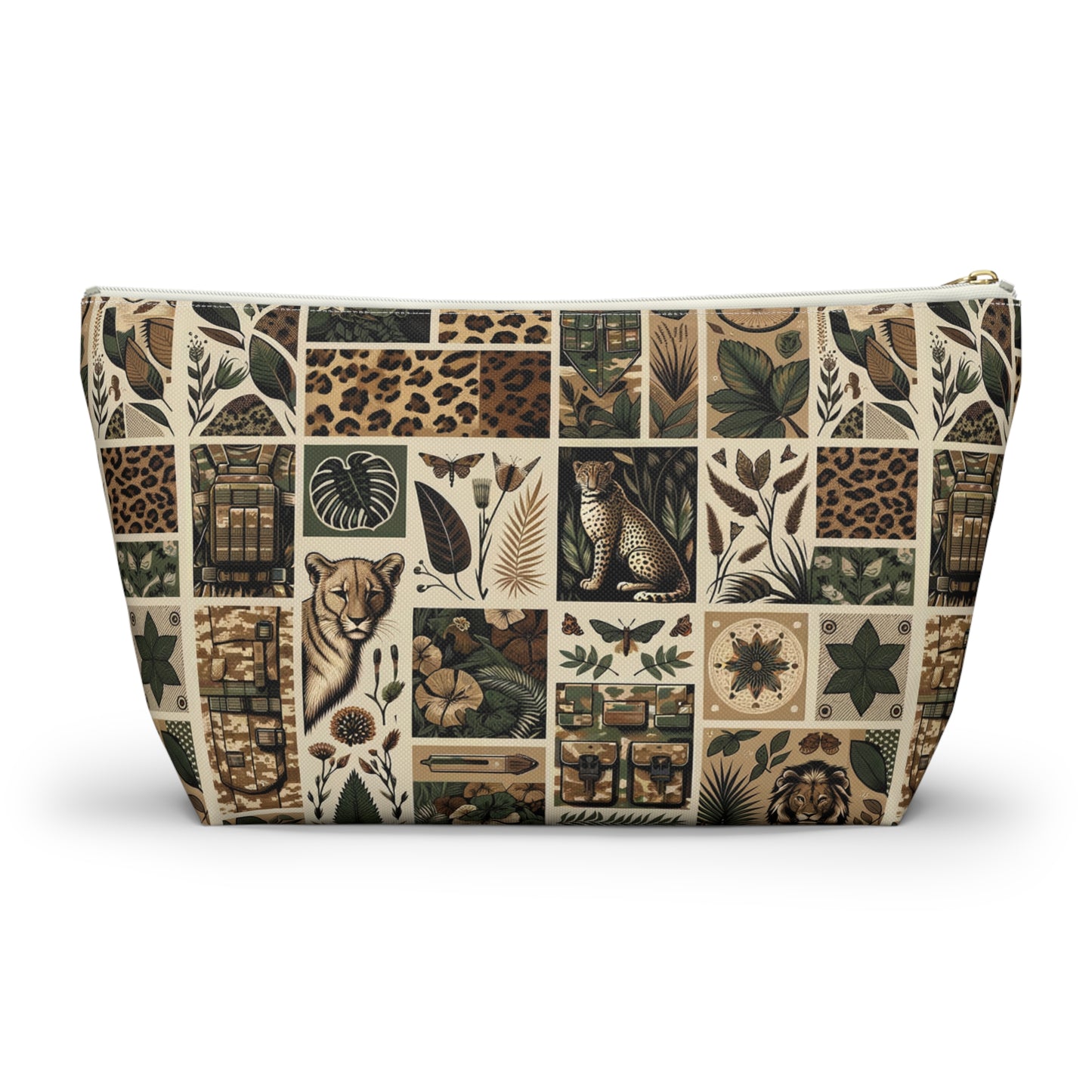 Streetwear Safari Urban Jungle Explorer Accessory Pouch W T-Bottom - 8404 Design-51