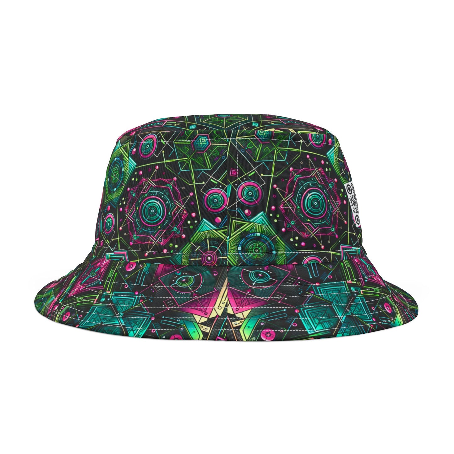 Tech-Infused Graphics Tech-Forward Streetwear Bucket Hat - 8404 Design-45