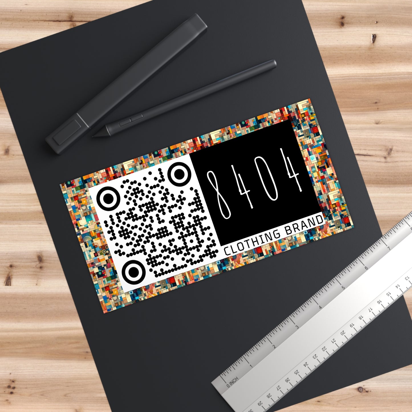 Digital Artistic Expression Artistic Streetwear Bumper Sticker - 8404 Design-46