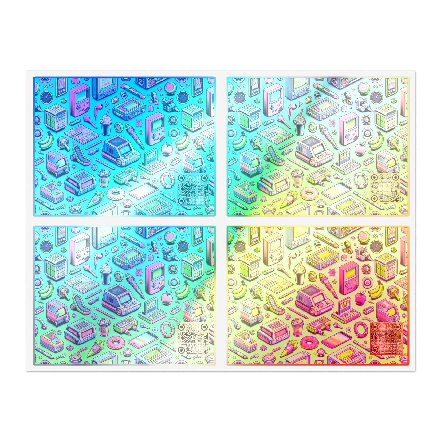 Y2k Revival Nostalgic Futurism Sticker Sheets - 8404 Design-48