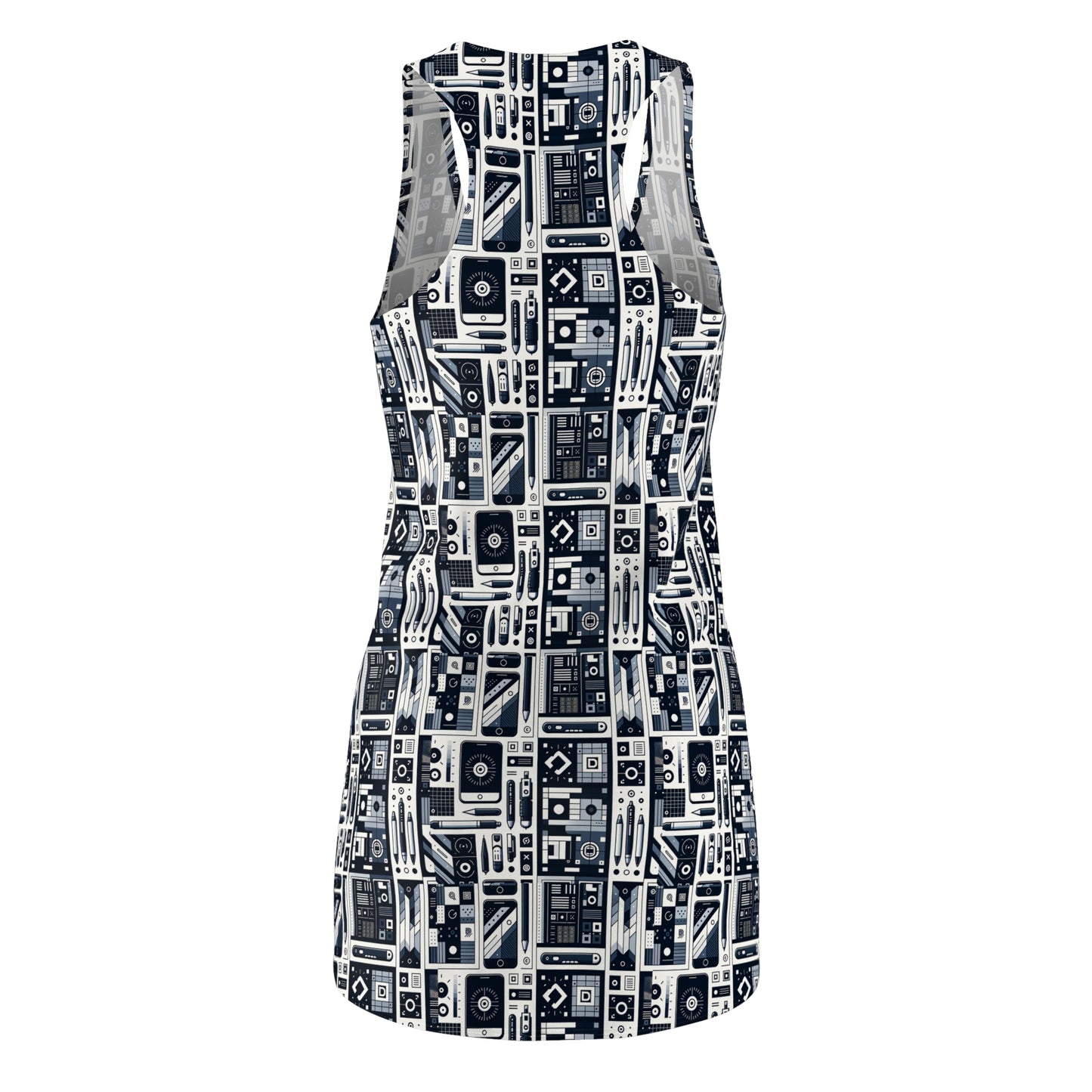 Minimalist Athleisure Minimalist Tech Women's Cut & Sew Racerback Dress - 8404 Design-60