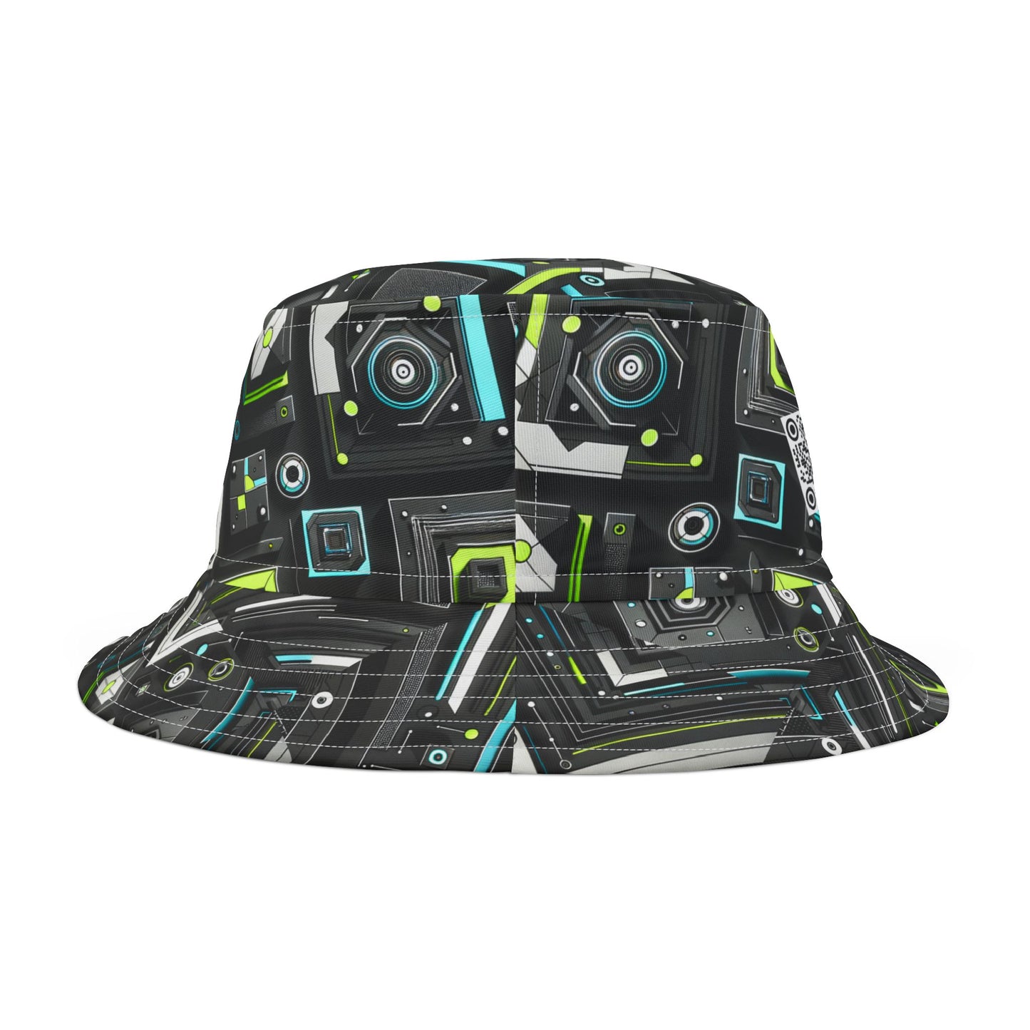 Tech-Infused Activewear Modern Tech Minimalism Bucket Hat - 8404 Design-49