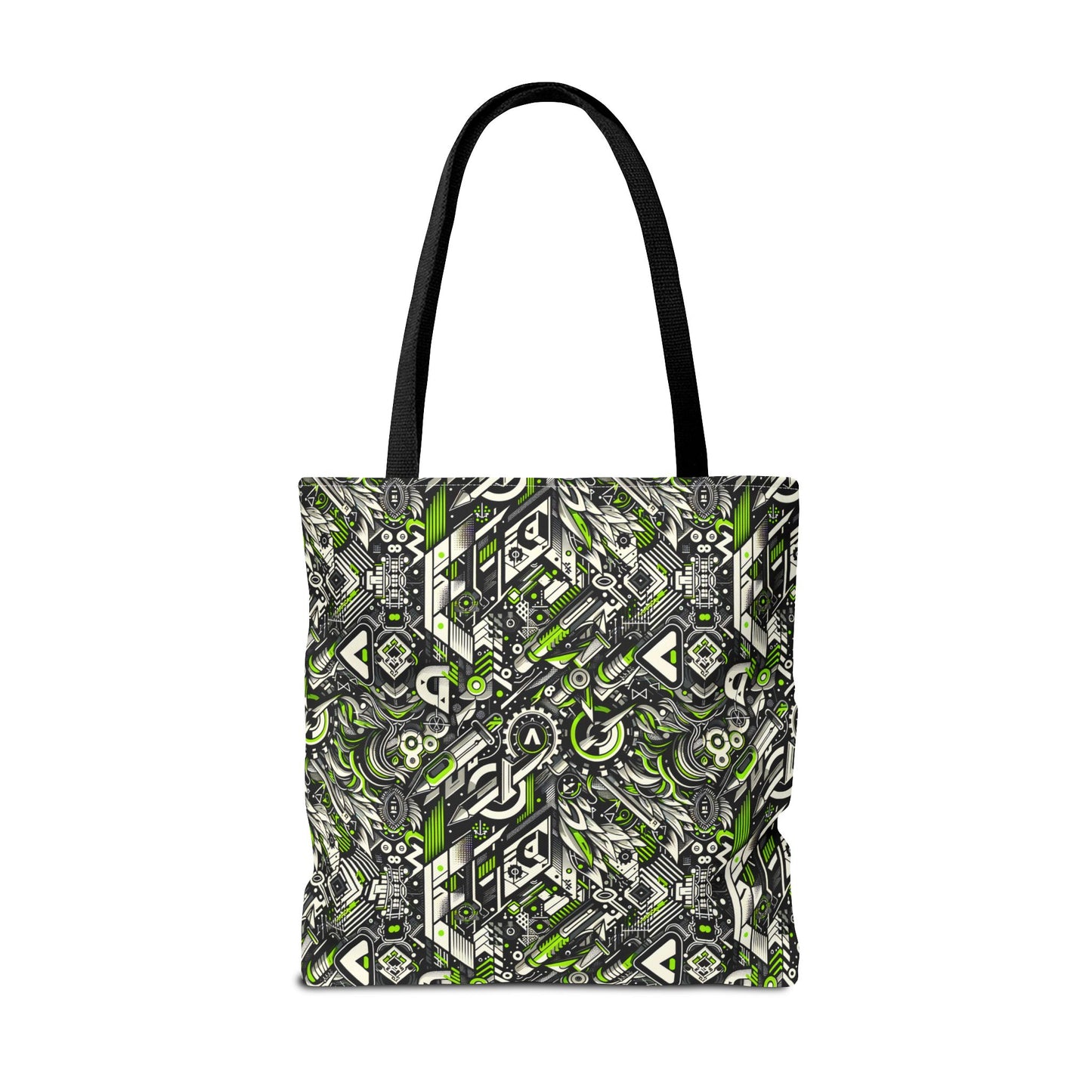 Graffiti Tech Fusion Bold Streetwear Fusion Tote Bag - 8404 Design-59