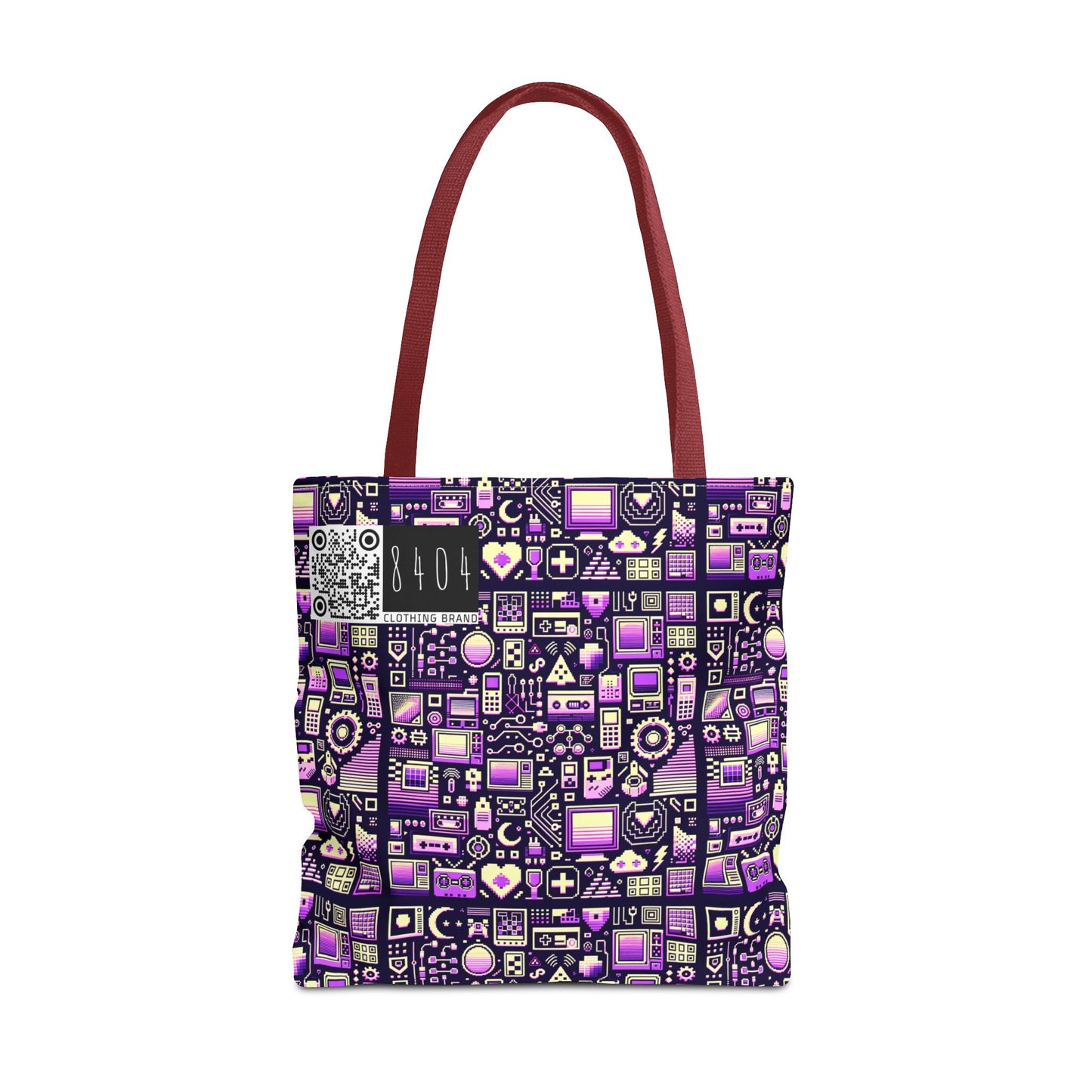 Digital Nostalgia Remix Modern Vintage Fusion Tote Bag - 8404 Design-54