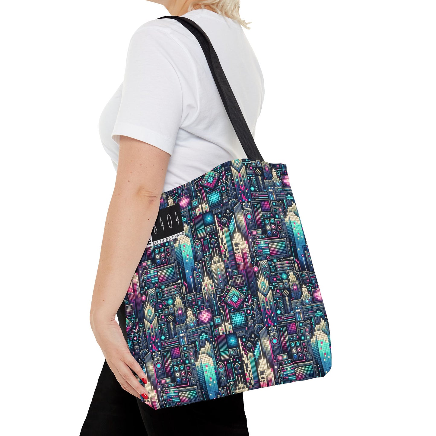 Digital Renaissance Tech-Forward Maximalism Tote Bag - 8404 Design-56