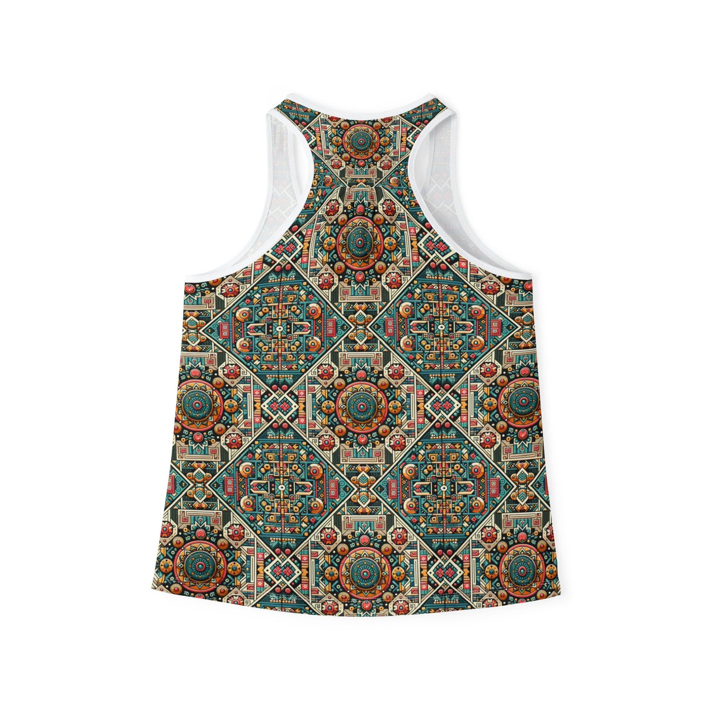 Cultural Fusion Tech Blend of Cultural Heritage With Tech-Inspired Elements Women's Tank Top - 8404 Design-74