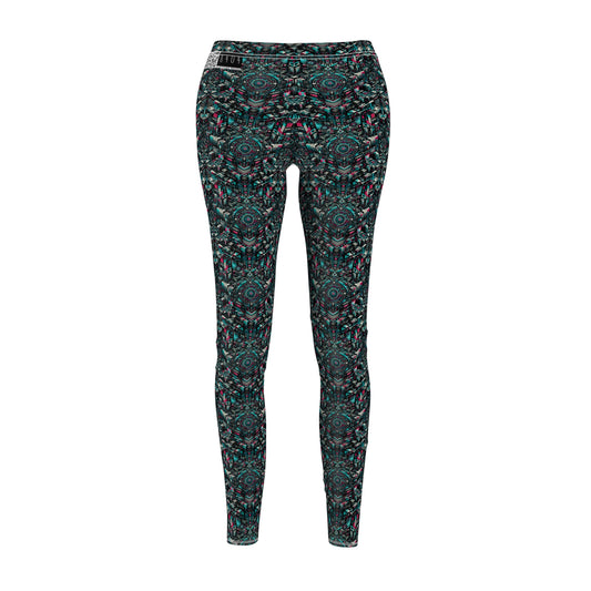 Digital Rebellion Tech-Inspired Streetwear Women's Cut & Sew Casual Leggings - 8404 Design-54