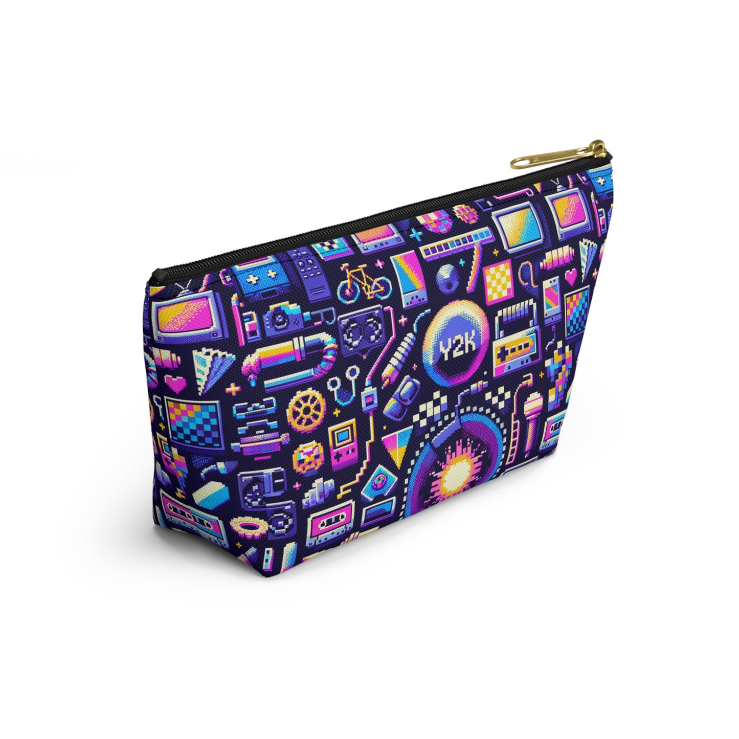 Digital Nostalgia Modern Retro Fusion Accessory Pouch W T-Bottom - 8404 Design-64