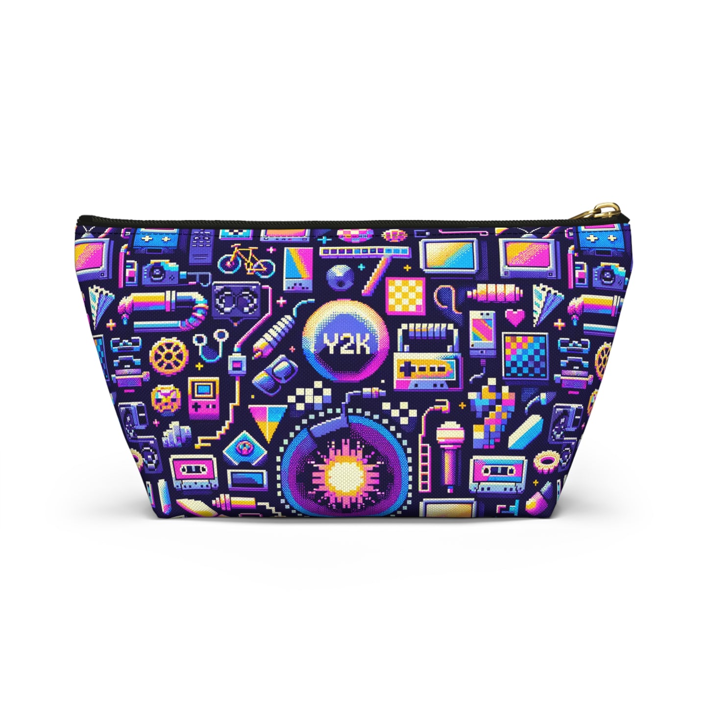 Digital Nostalgia Modern Retro Fusion Accessory Pouch W T-Bottom - 8404 Design-64