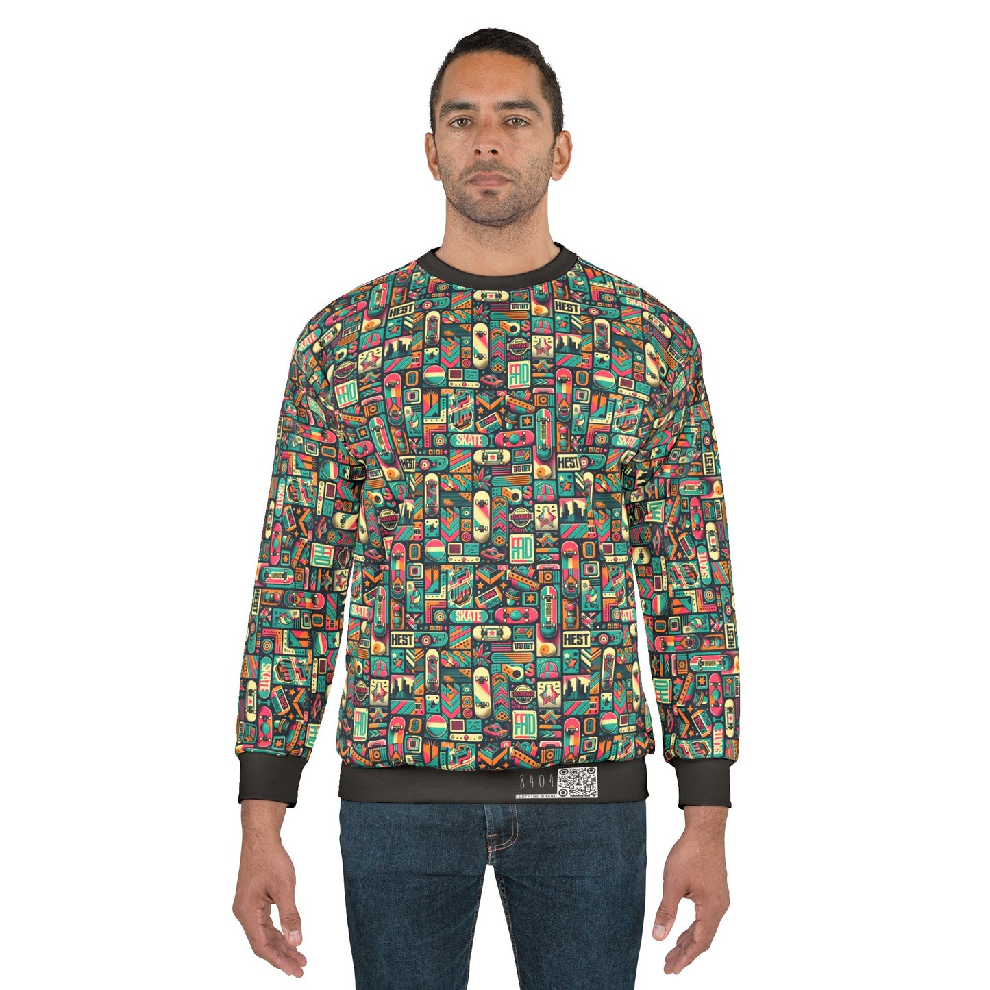 Skate Culture Revival Urban Retro Cool Sweatshirt - 8404 Design-61