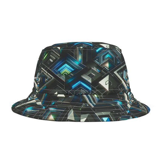 Tech-Infused Futurism Futuristic Tech Bucket Hat - 8404 Design-61