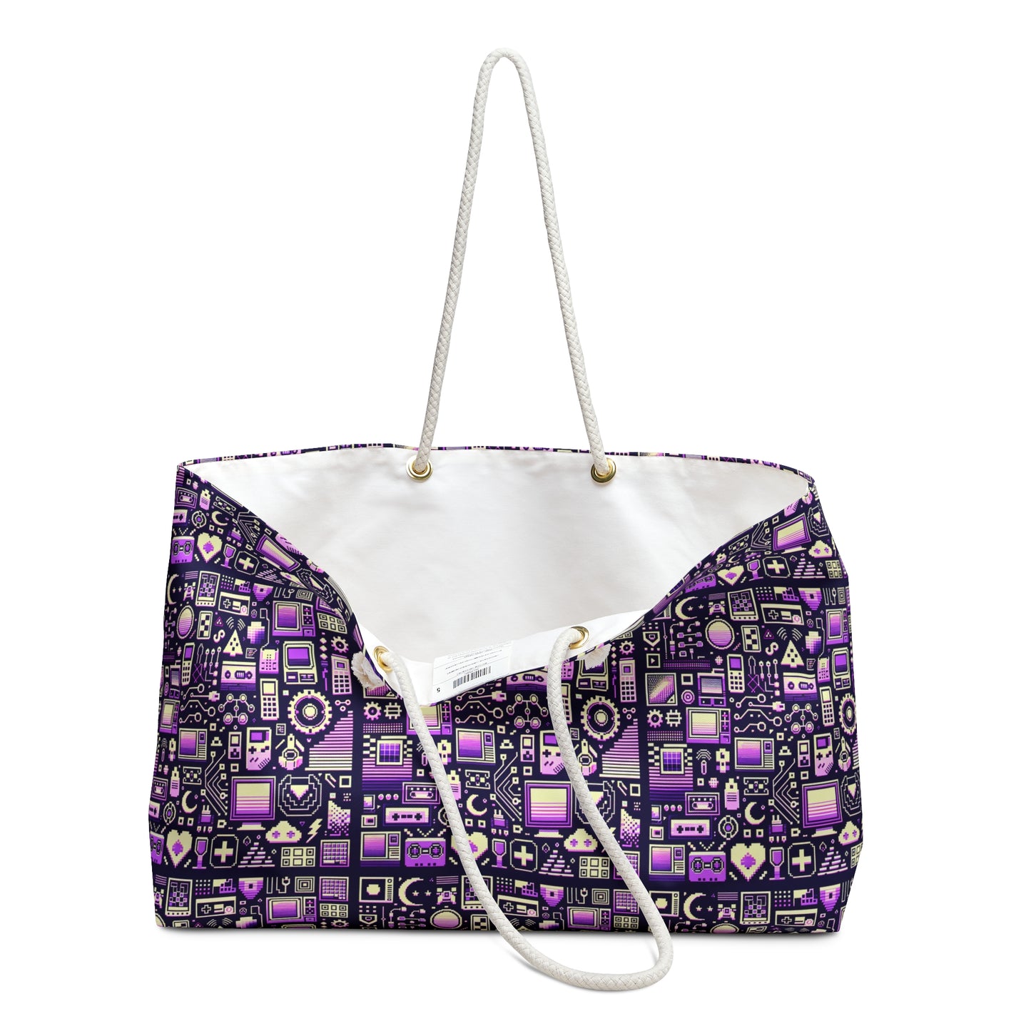 Digital Nostalgia Remix Modern Vintage Fusion Weekender Bag - 8404 Design-54