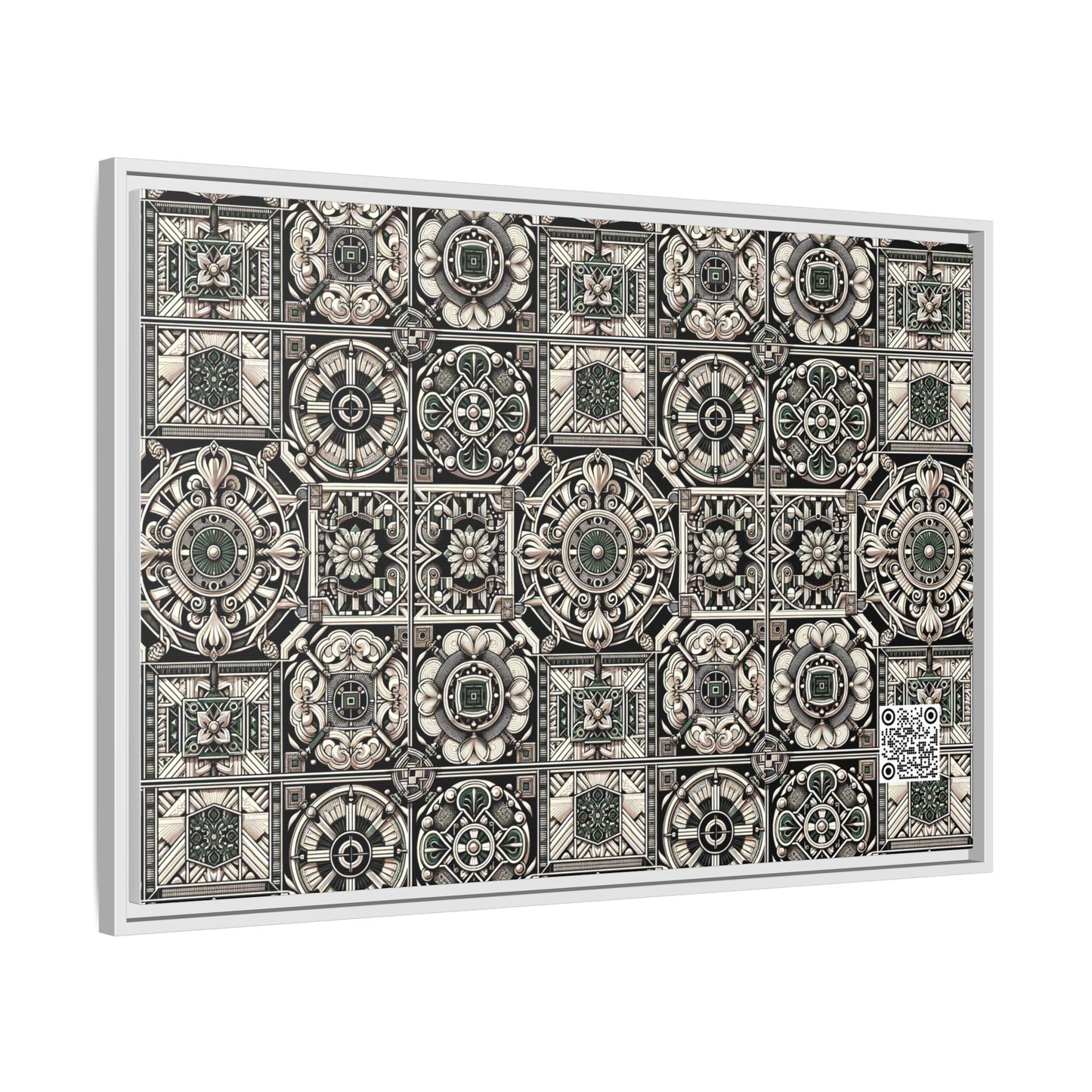 Cyber Garden Party Tech Garden Extravaganza Matte Canvas, Framed (multi-Color) - 8404 Design-45 A