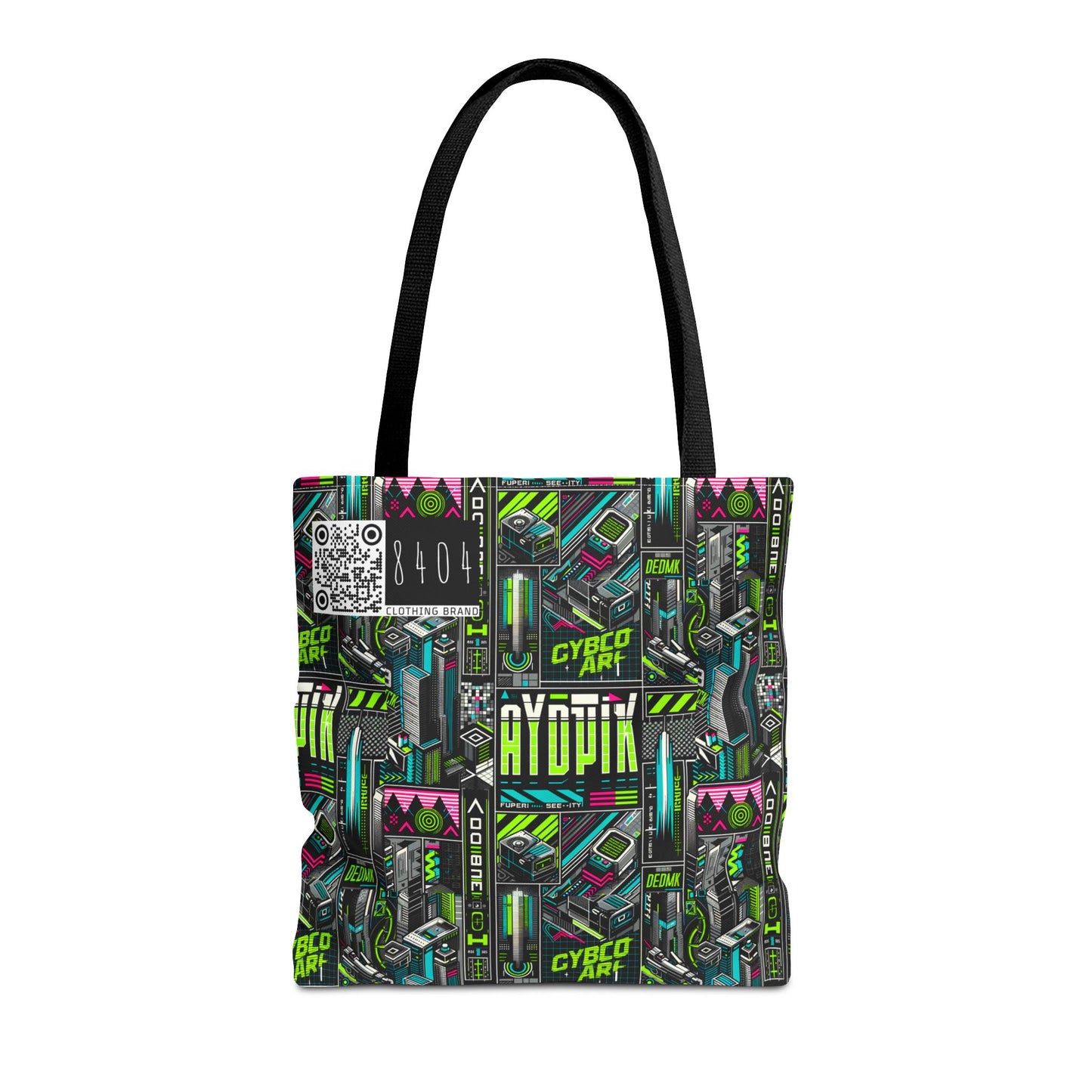 Tech-Forward Graphics Tech-Inspired Streetwear Tote Bag - 8404 Design-46