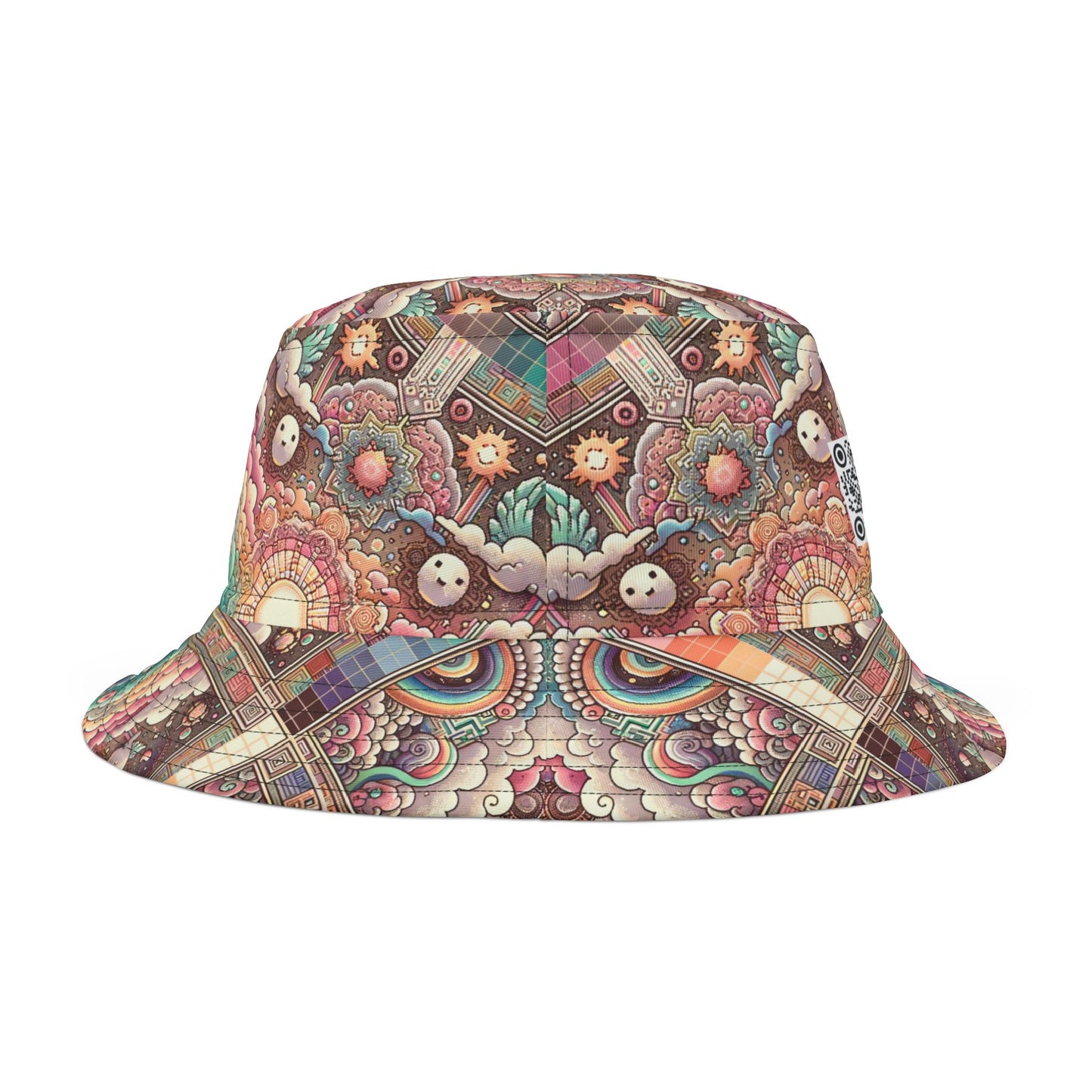 Digital Dreamland Whimsical and Nostalgic Streetwear With a Digital Twist Bucket Hat - 8404 Design-56