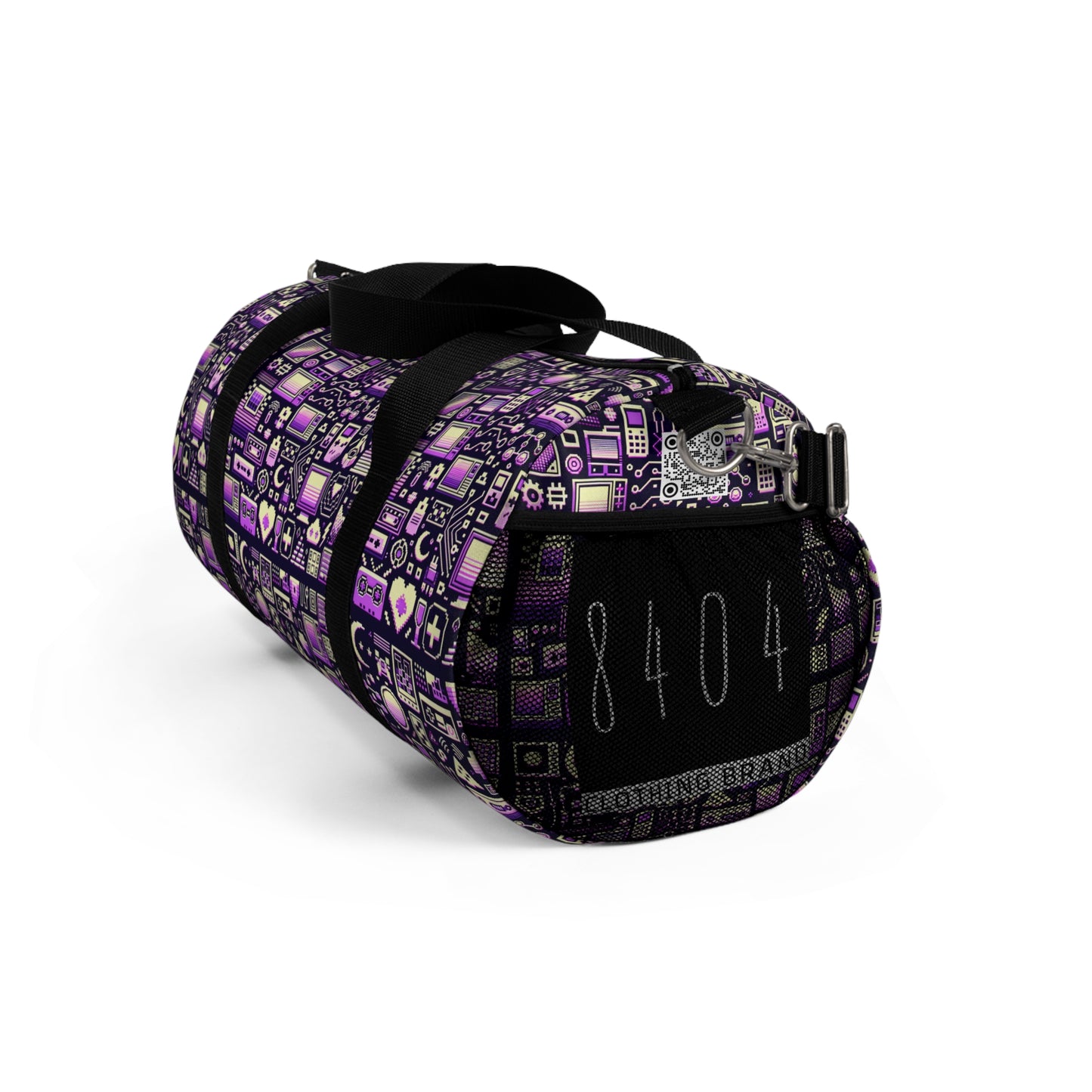 Digital Nostalgia Remix Modern Vintage Fusion Duffel Bag - 8404 Design-54