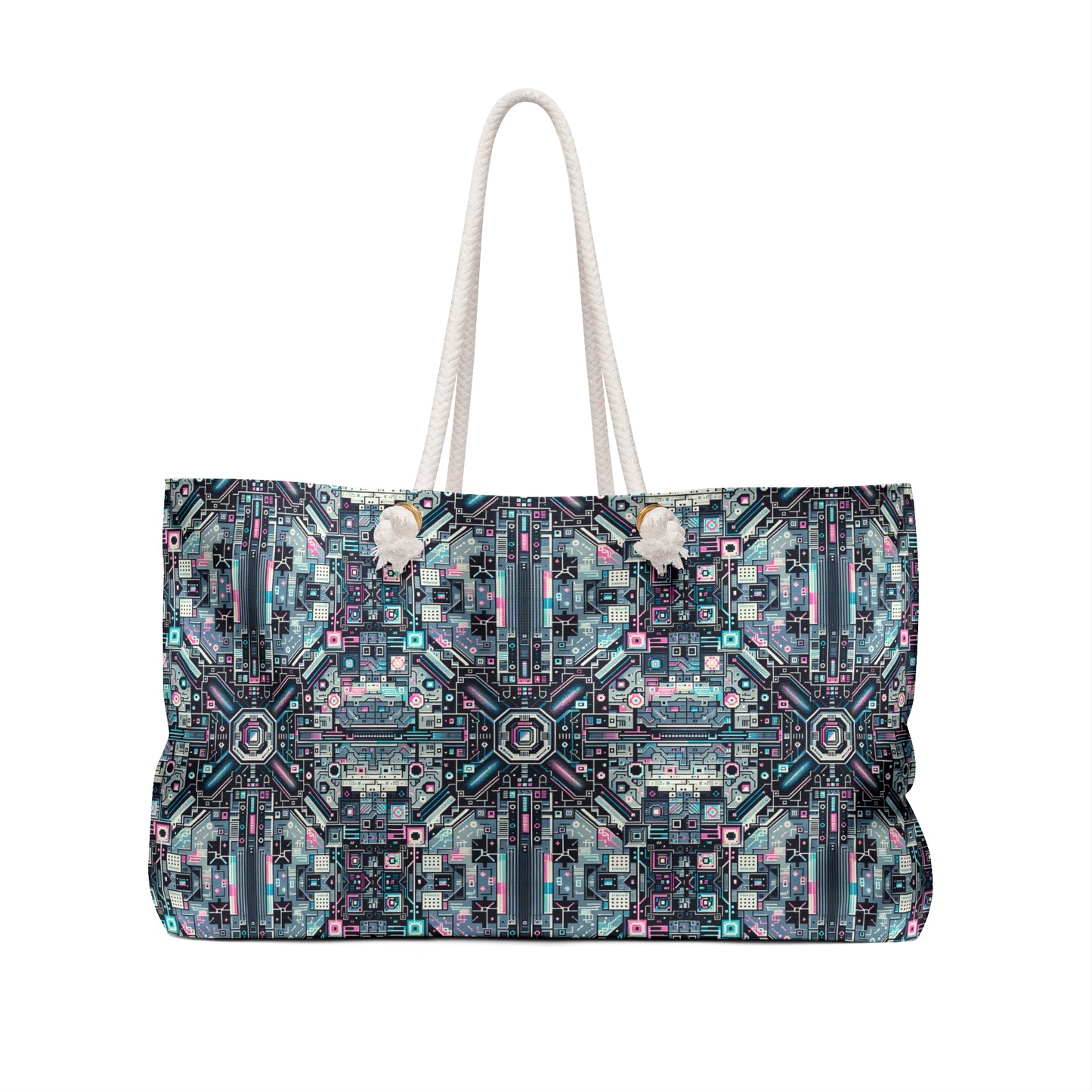 Digital Renaissance Tech-Forward Maximalism Weekender Bag - 8404 Design-44