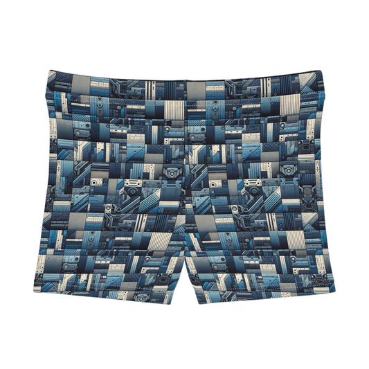 Tech-Inspired Utility Tech-Forward Streetwear With Utilitarian Edge Women's Shorts - 8404 Design-44