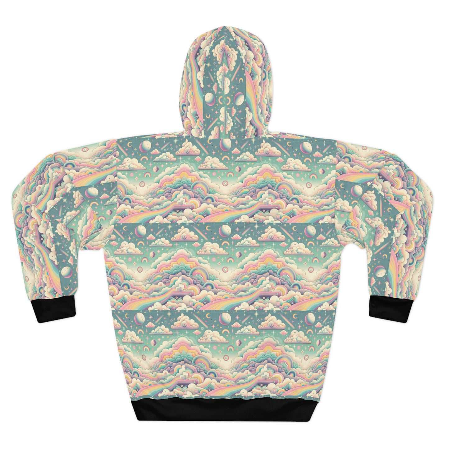 Digital Dreamland Whimsical and Nostalgic Streetwear With a Digital Twist Pullover Hoodie - 8404 Design-65