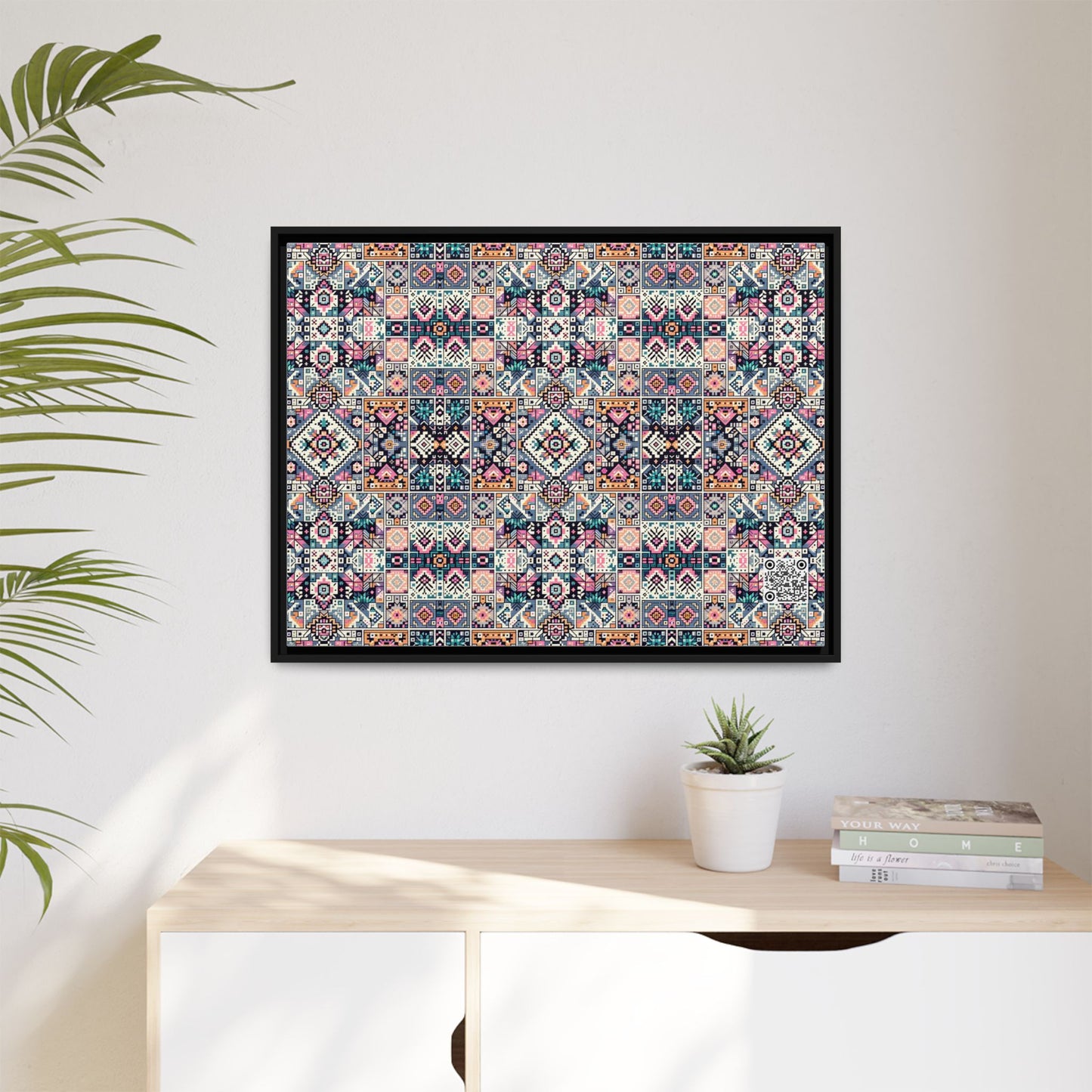 Matte Canvas, Framed (multi-Color) - 8404 Design-01