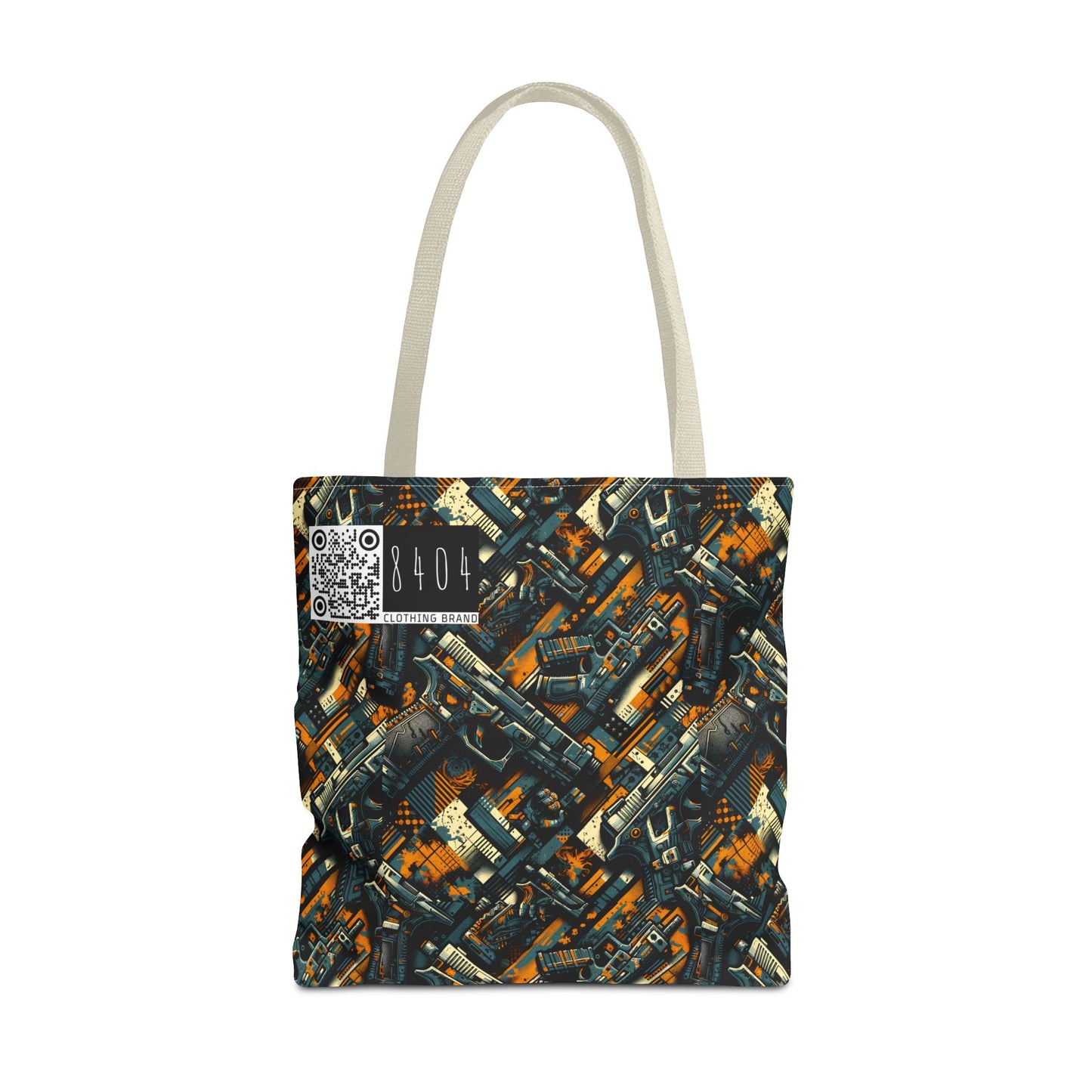Digital Punk Futuristic Grunge Tote Bag - 8404 Design-47