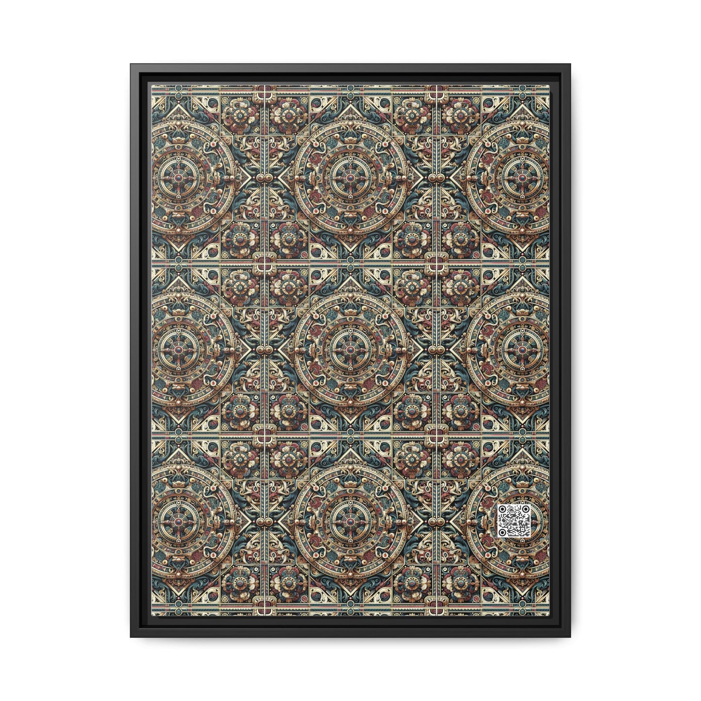 Urban Renaissance Historical Fusion With Street Edge Matte Canvas, Framed (multi-Color) - 8404 Design-57 A
