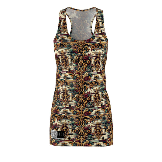Digital Renaissance Modern Baroque Fusion Women's Cut & Sew Racerback Dress - 8404 Design-63