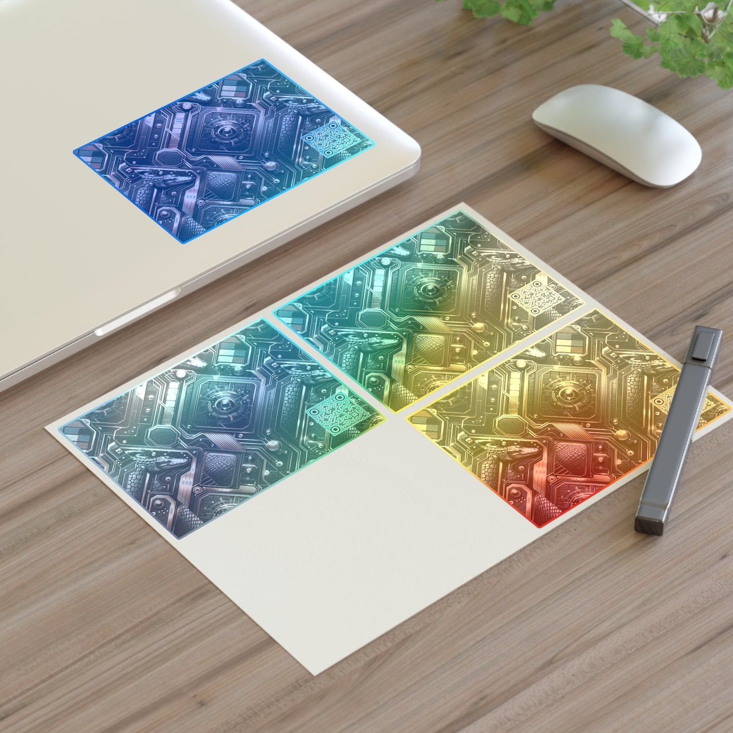 Tech Noir Fusion Sleek Tech Luxe Sticker Sheets - 8404 Design-56