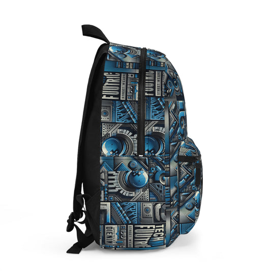 Tech Denim Fusion Tech-Forward Streetwear Backpack - 8404 Design-61