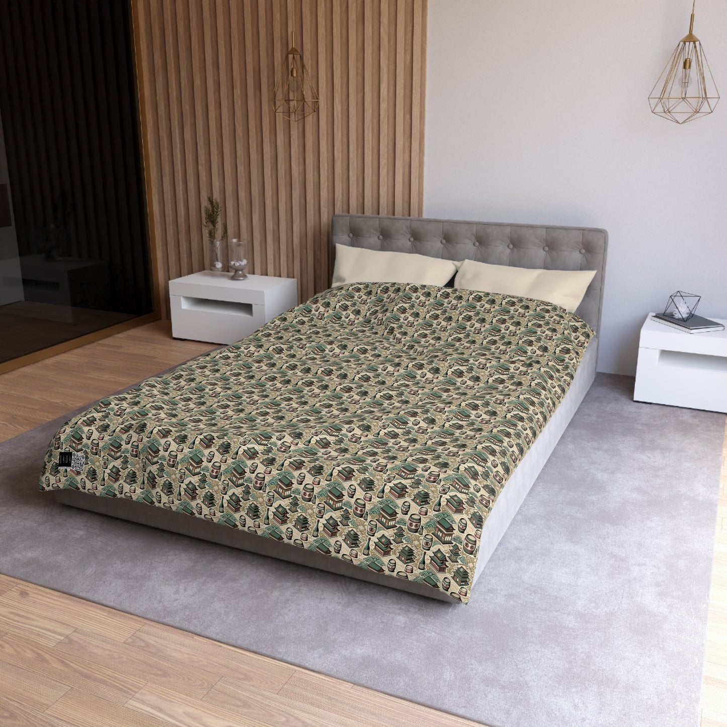 Cultural Artisanal Fusion Contemporary Cultural Elegance Microfiber Duvet Cover - 8404 Design-68