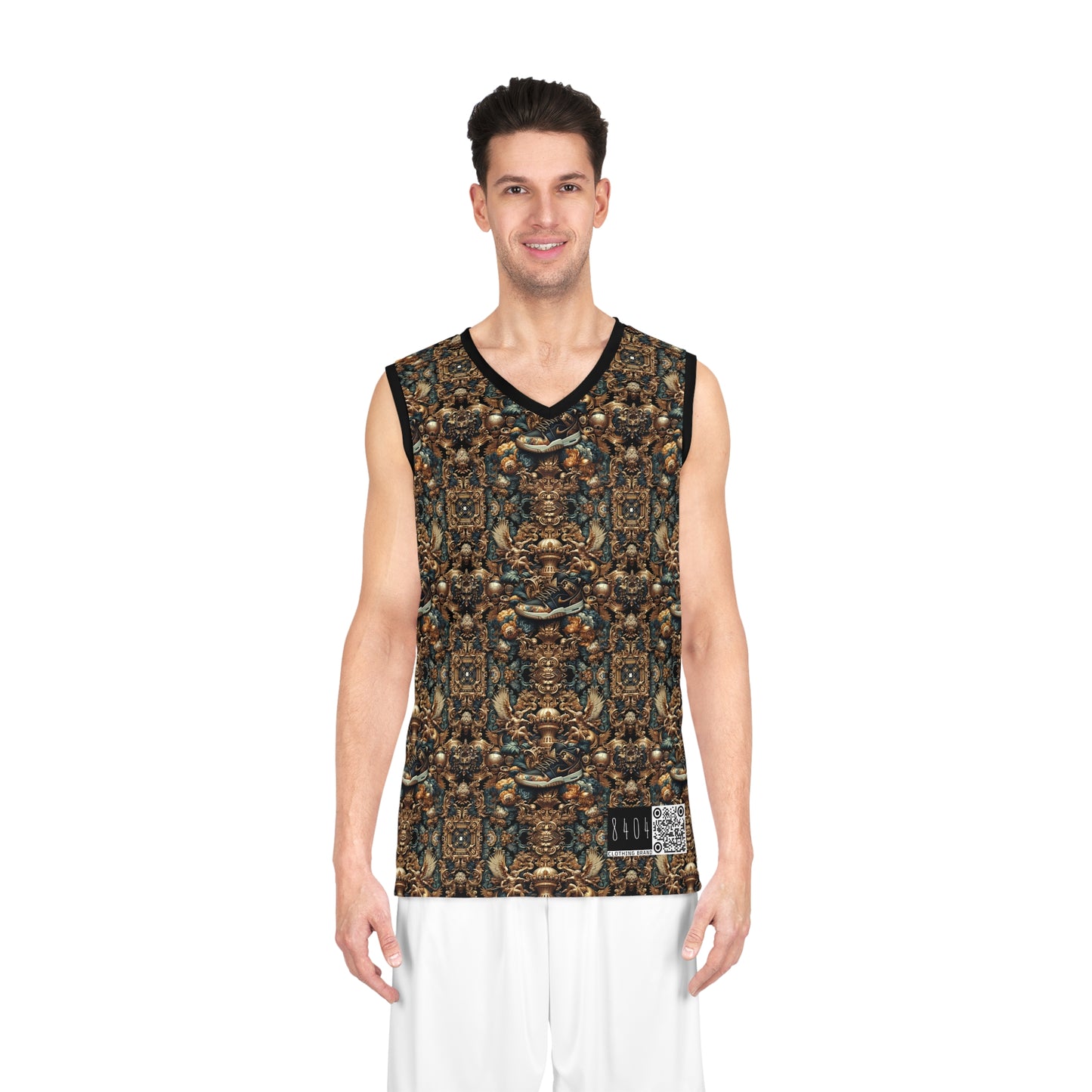 Digital Renaissance Luxurious Streetwear Inspired By Classical Art With a Modern Twist Basketball Jersey - 8404 Design-50