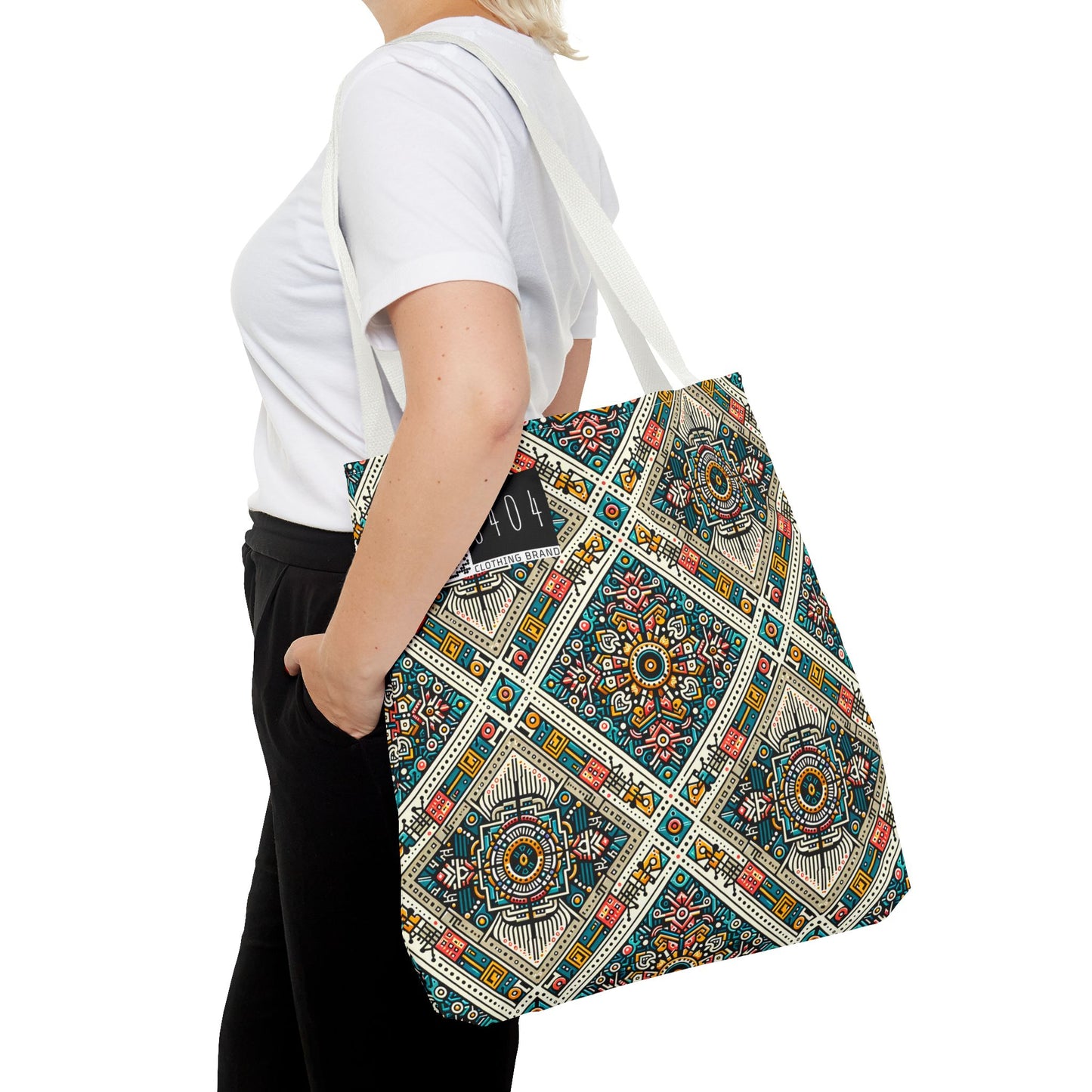 Cultural Fusion Tech Blend of Cultural Heritage With Tech-Inspired Elements Tote Bag - 8404 Design-64