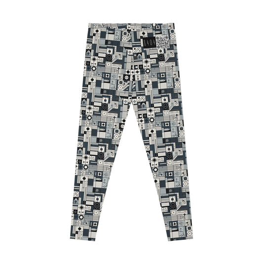 Digital Minimalism Minimalist Tech Stretch Leggings - 8404 Design-49