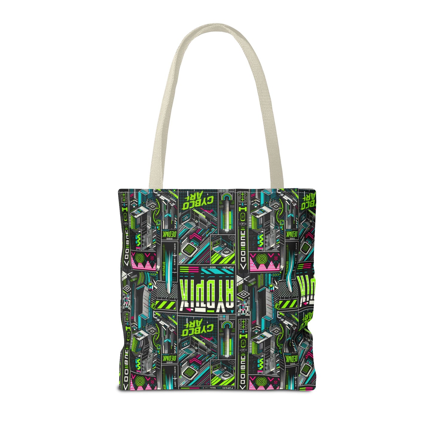 Tech-Forward Graphics Tech-Inspired Streetwear Tote Bag - 8404 Design-46