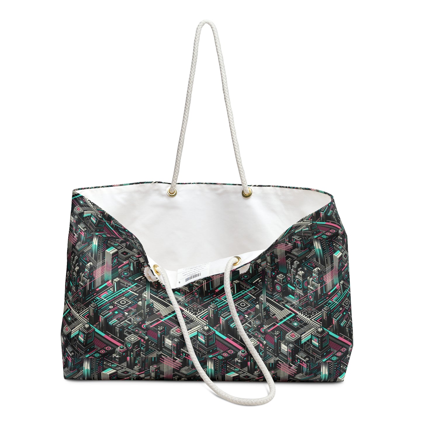 Digital Dreamland Tech-Inspired Streetwear Weekender Bag - 8404 Design-51