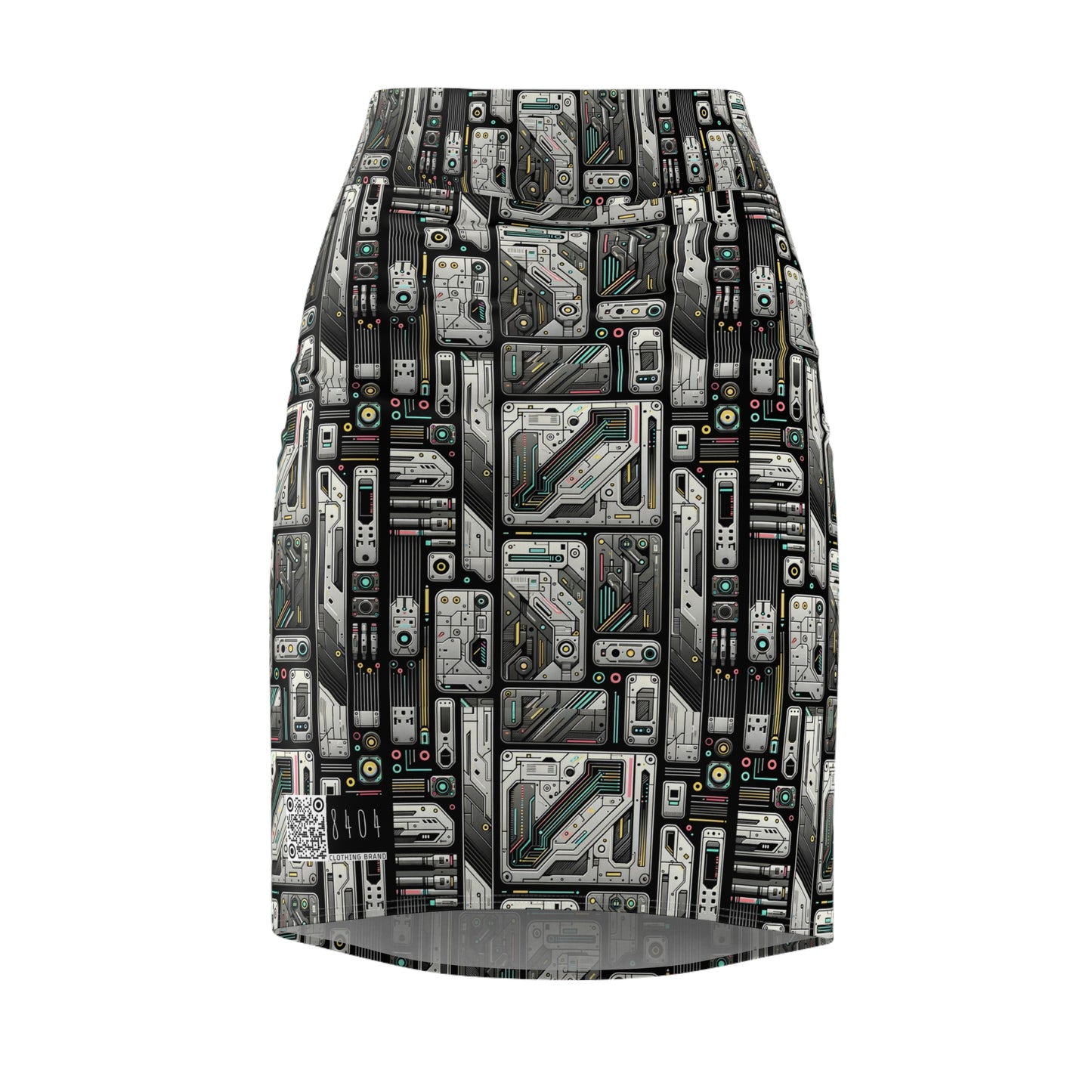 Tech Utility Gear Tech-Forward Minimalism Women's Pencil Skirt - 8404 Design-45