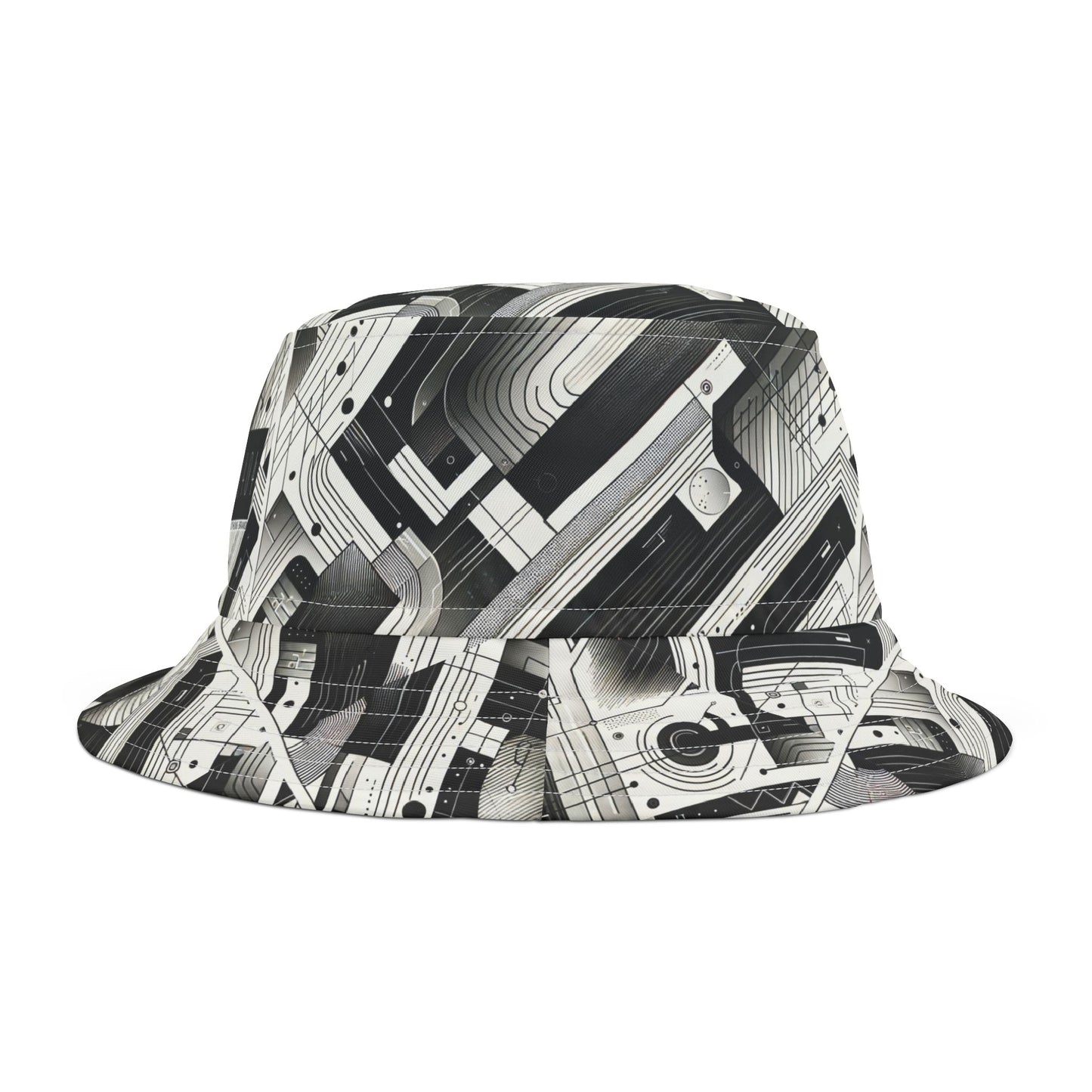 Digital Minimalism Minimalist Tech Bucket Hat - 8404 Design-57