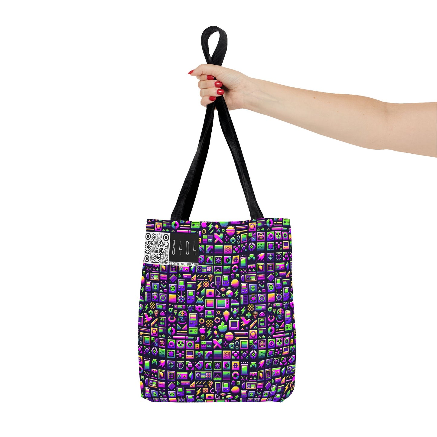 Digital Nostalgia Remix Modern Vintage Fusion Tote Bag - 8404 Design-49