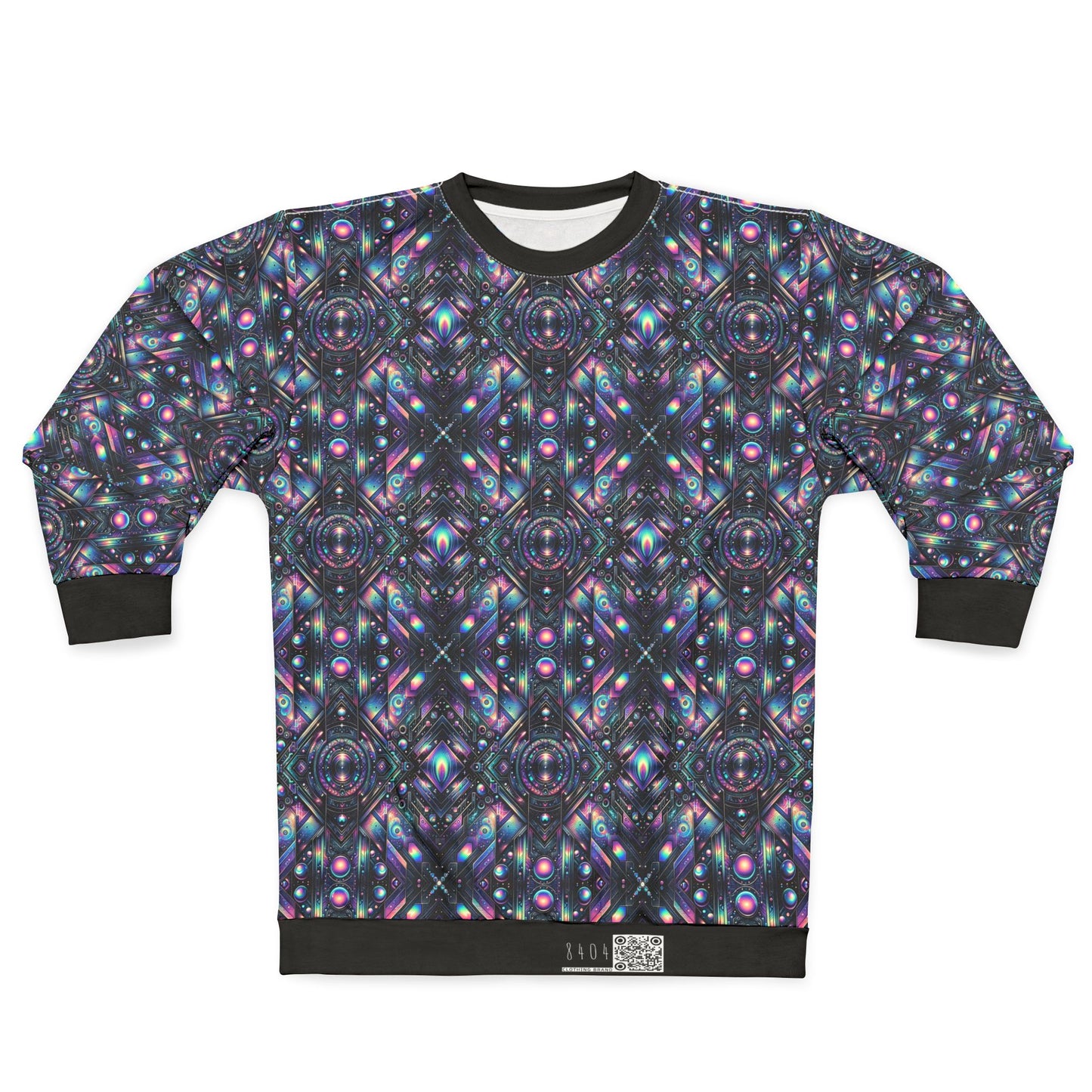 Galactic Hues Tech-Forward Cosmic Fusion Sweatshirt - 8404 Design-58